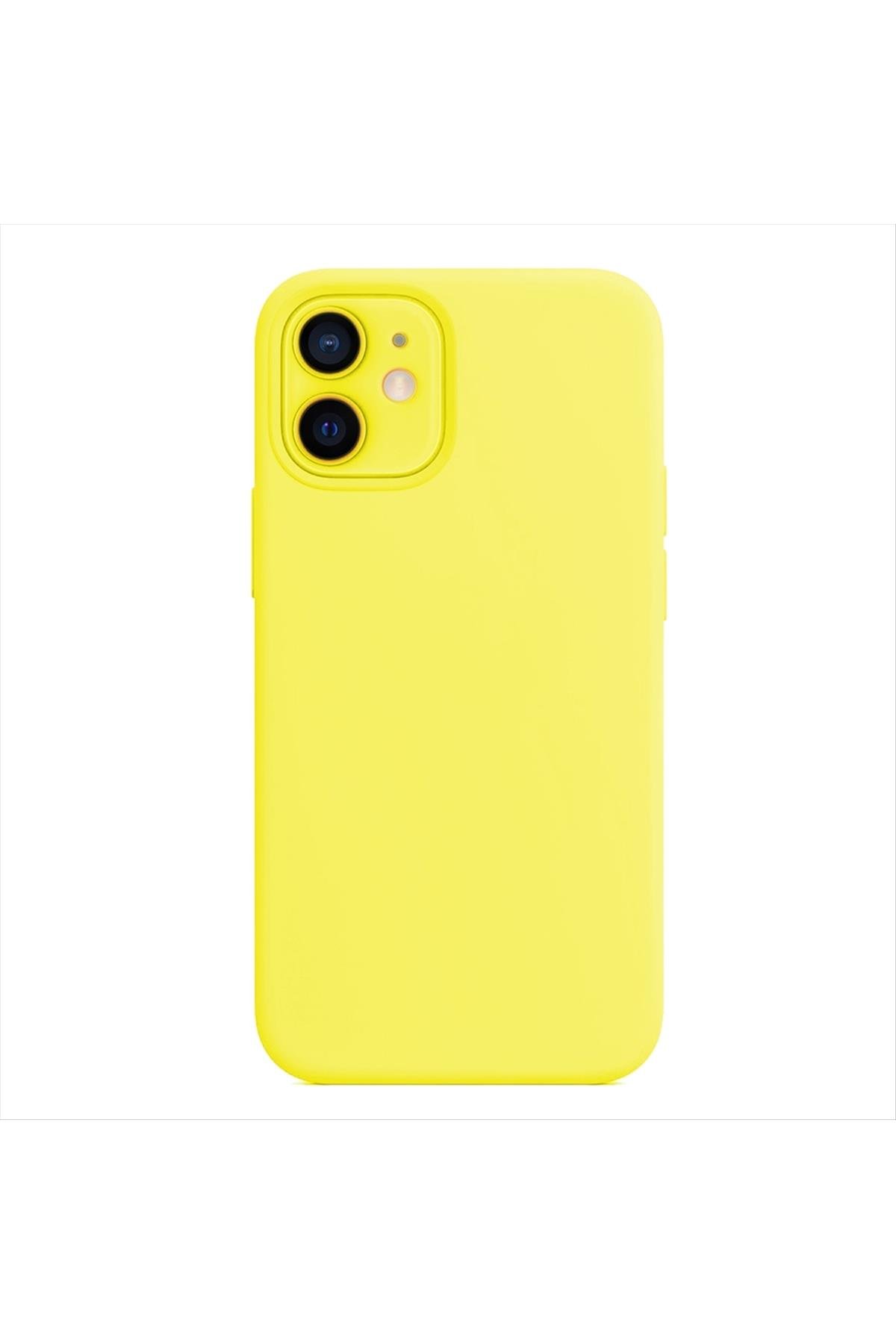 iPhone 12 Kadife Kaplı Lüx Lansman Silikon Kılıf