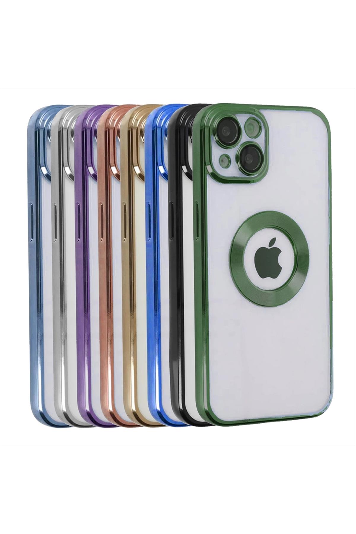 iPhone 13 Lensli Lazer Silikon Kılıf (Kamera Korumalı)