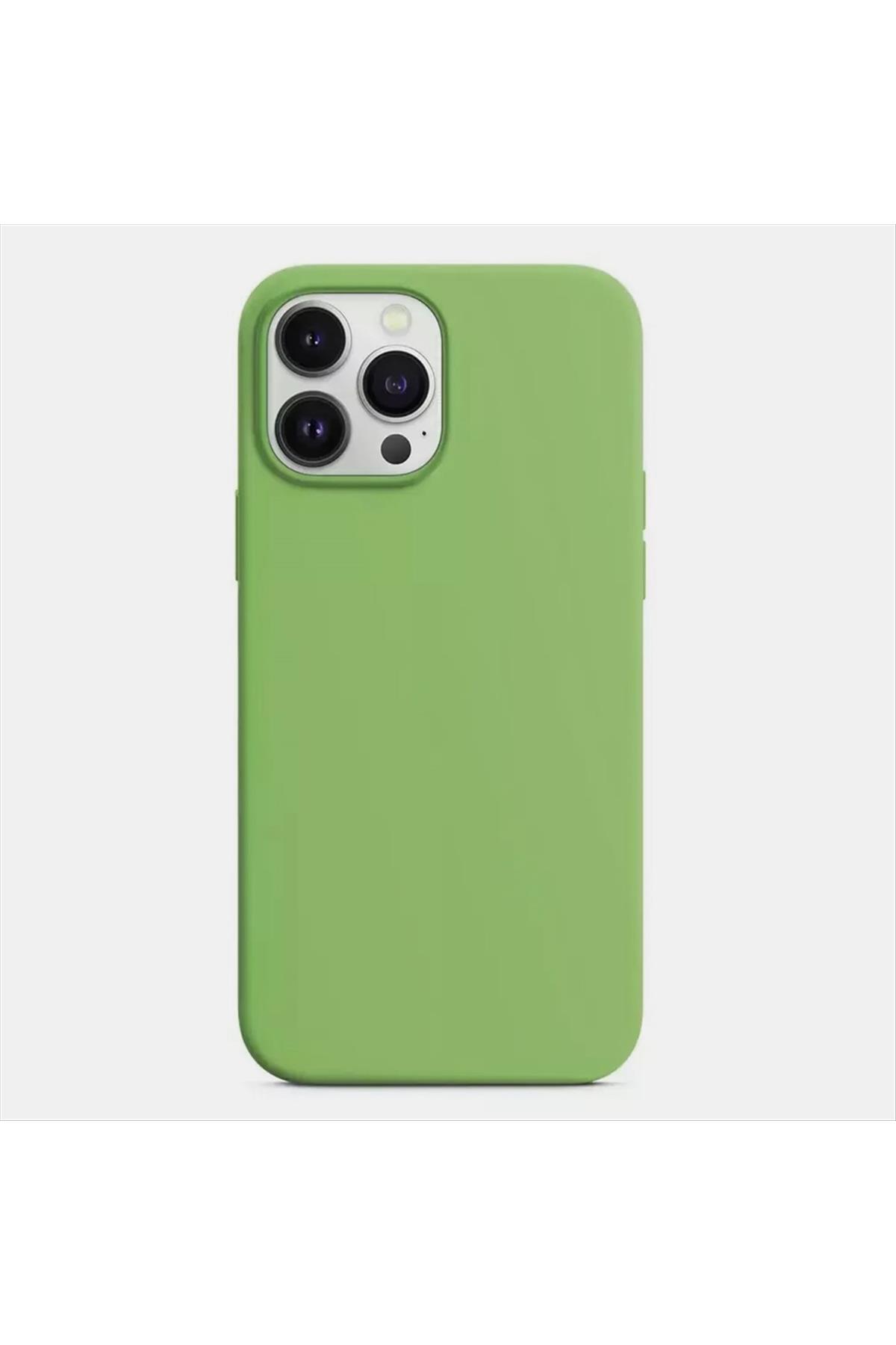 iPhone 14 Pro Kadife Kaplı Lüx Lansman Silikon Kılıf