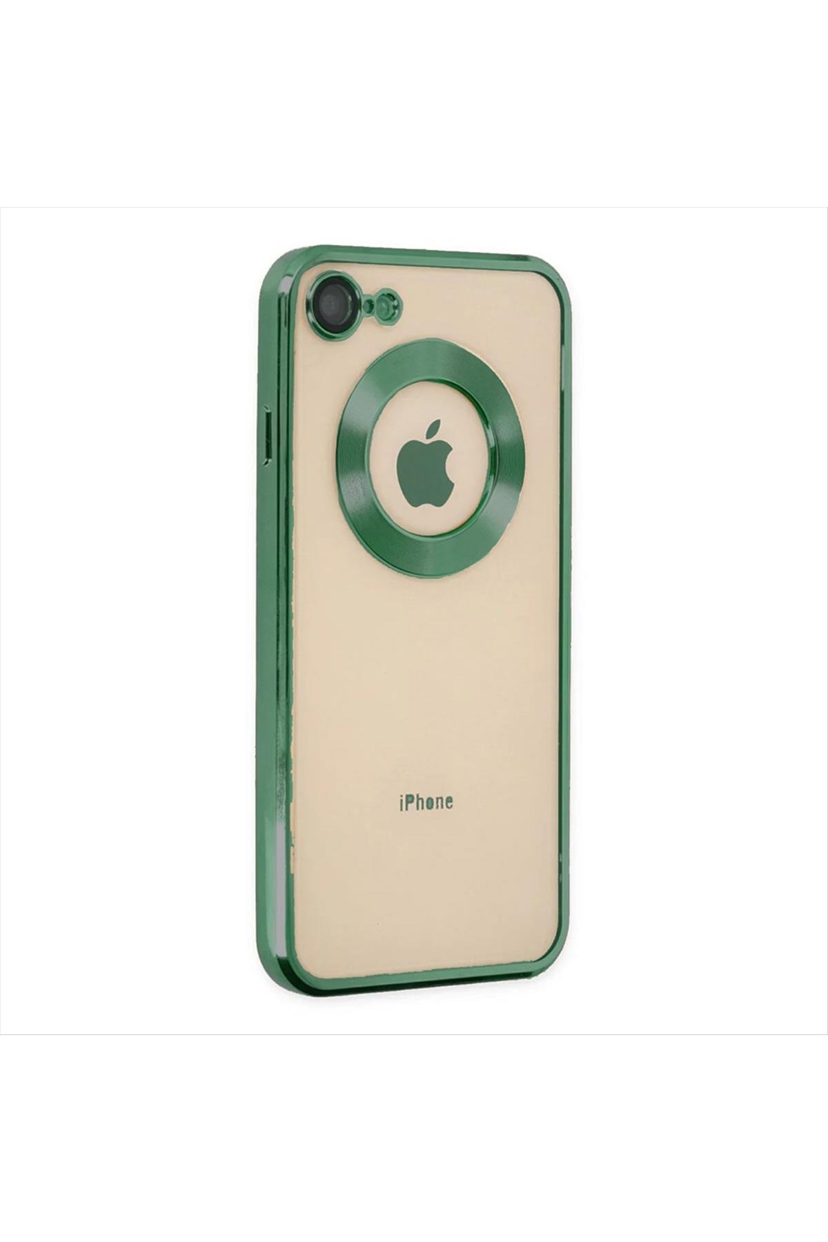 iPhone 7/8 SE Lüx Lensli Lazer Silikon Kılıf (Kamera Korumalı)