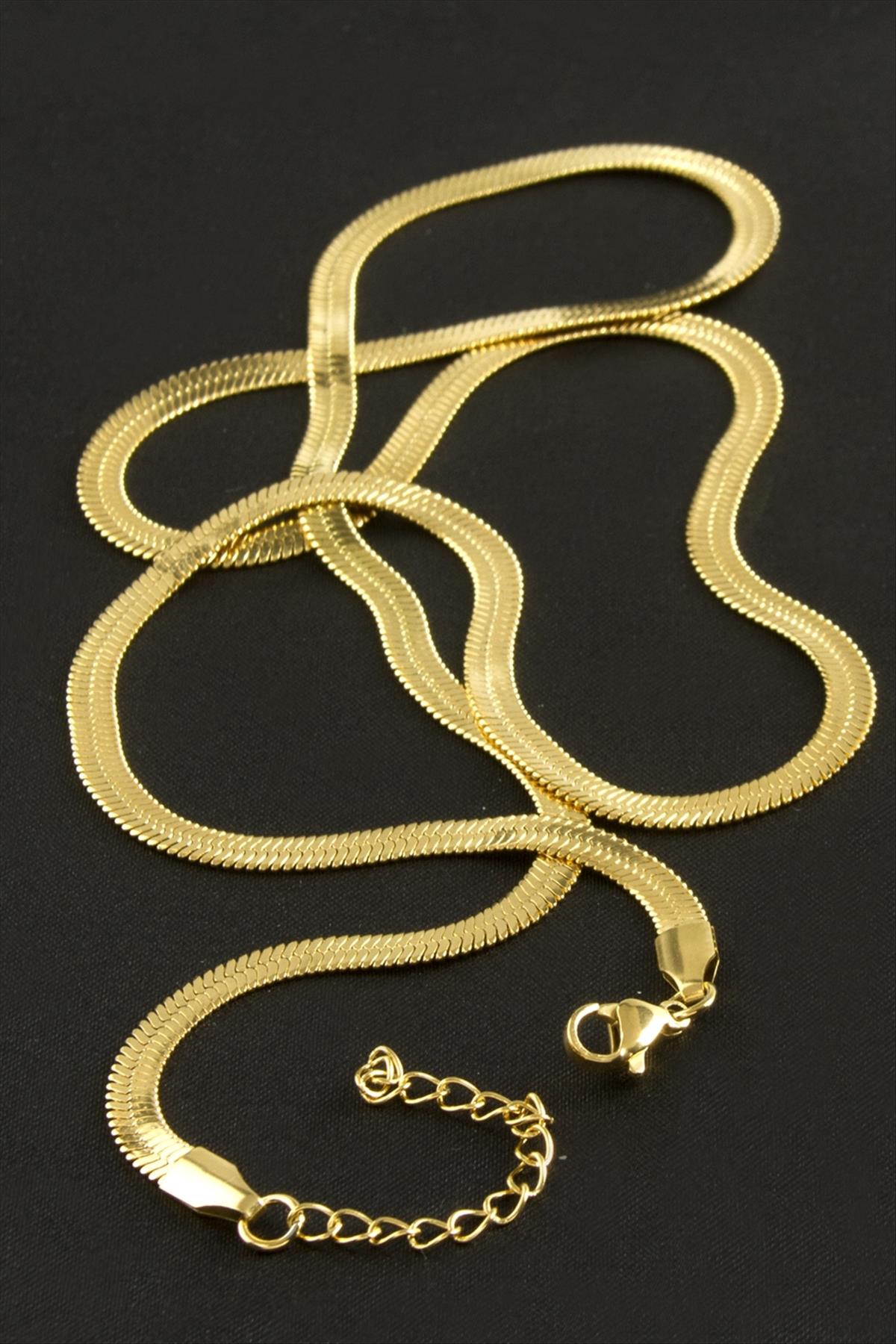 İtalyan Zincir Çelik Kolye 60 cm