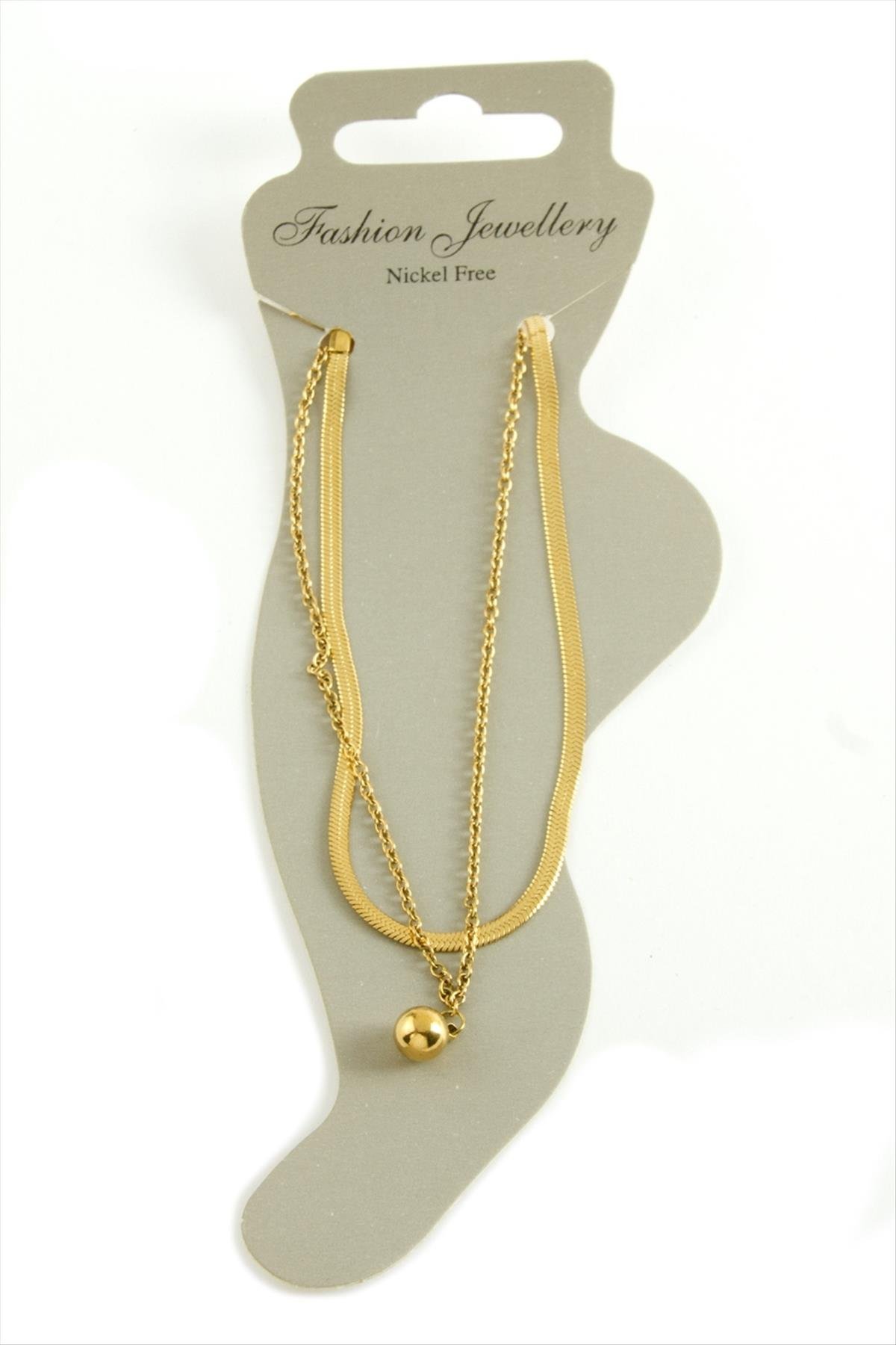 İtalyan Zincirli Lüks Çelik Halhal