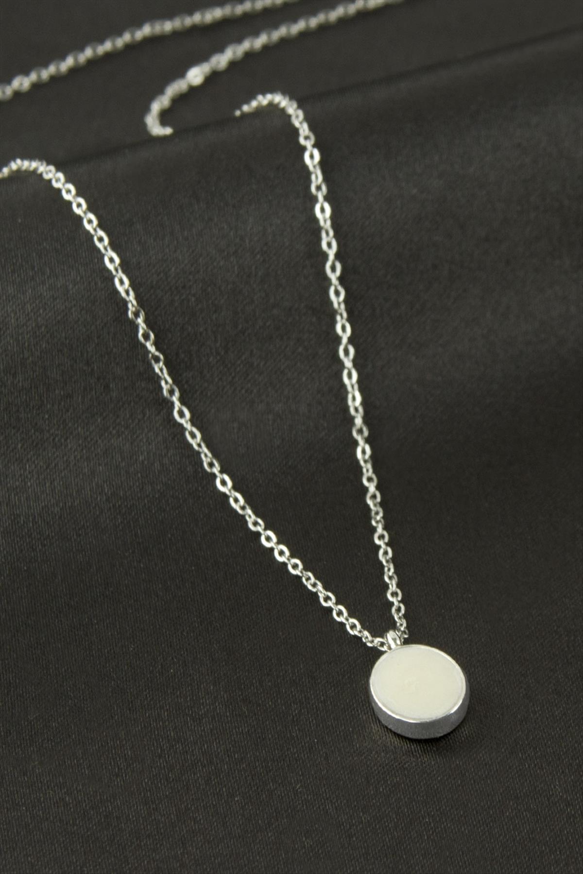 Kalp Sedef Talı Kolye