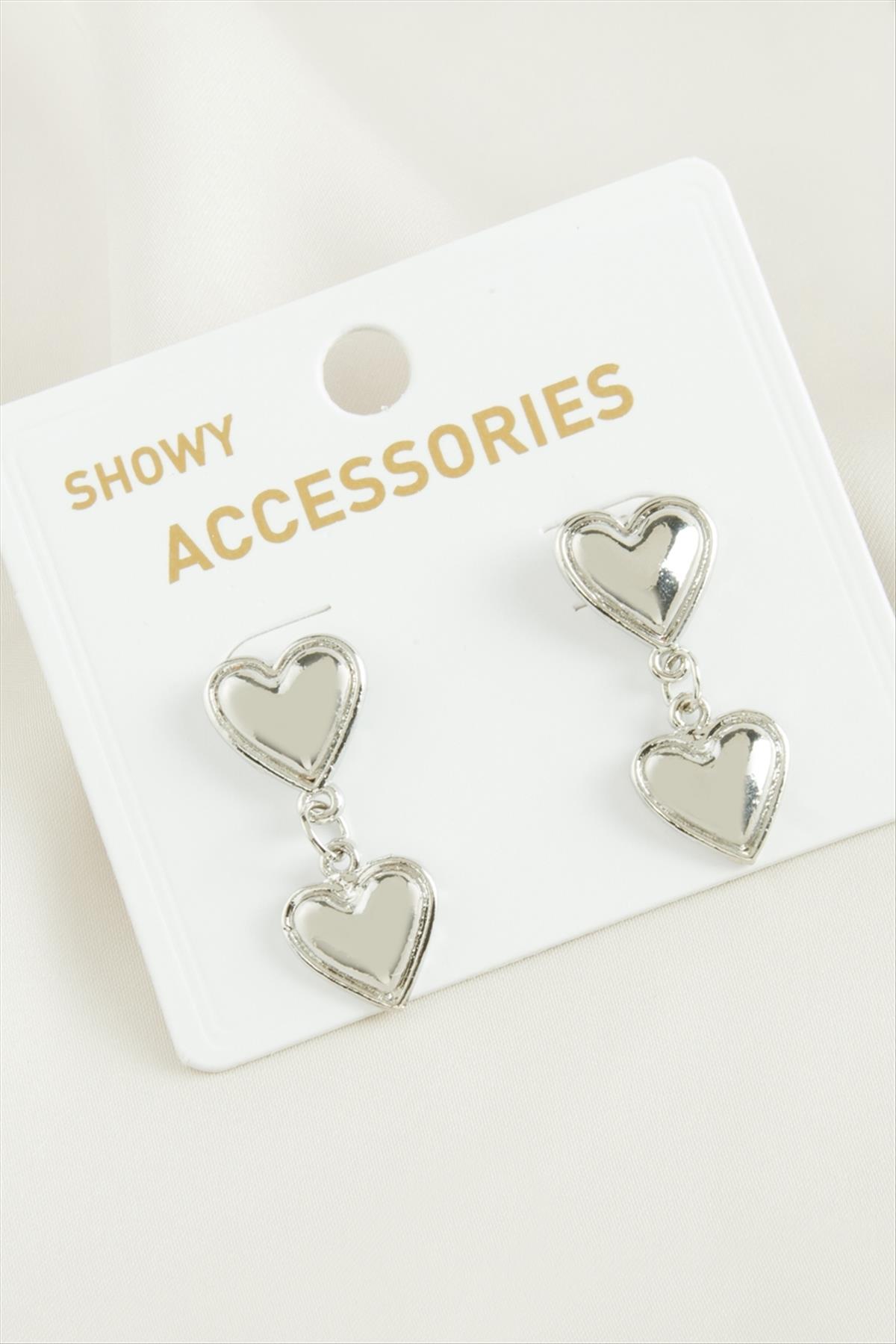 Kalp Trend Metal Küpe