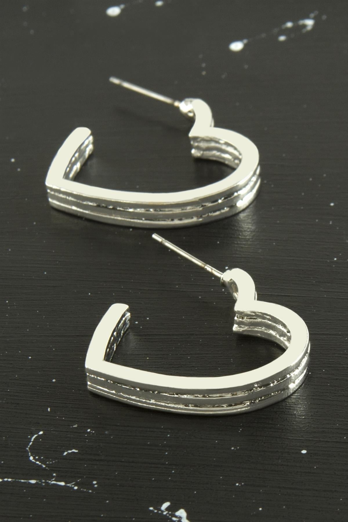 Kalp Trend Metal Küpe