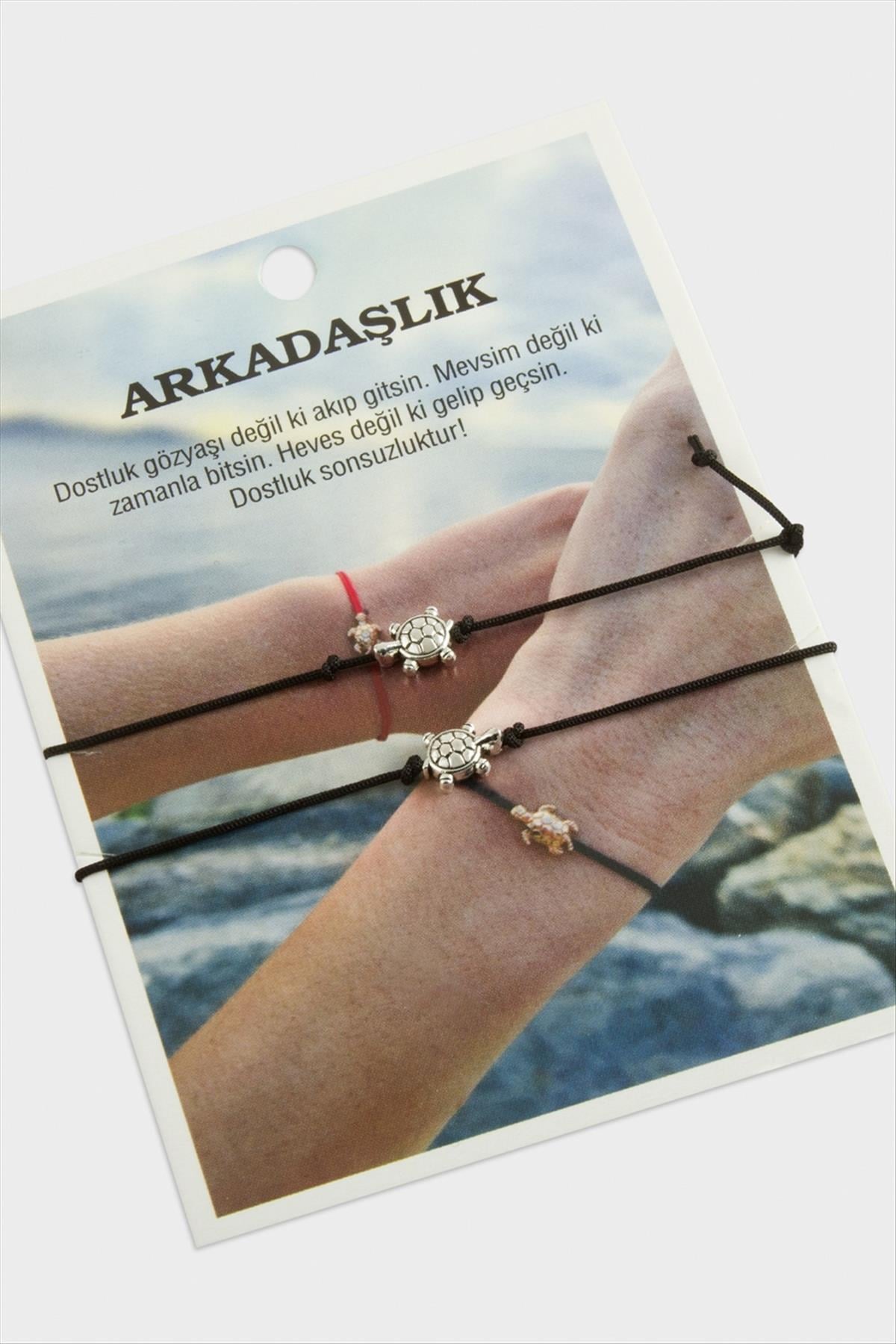 Kaplumbağa Arkadaşlık İp Bileklik
