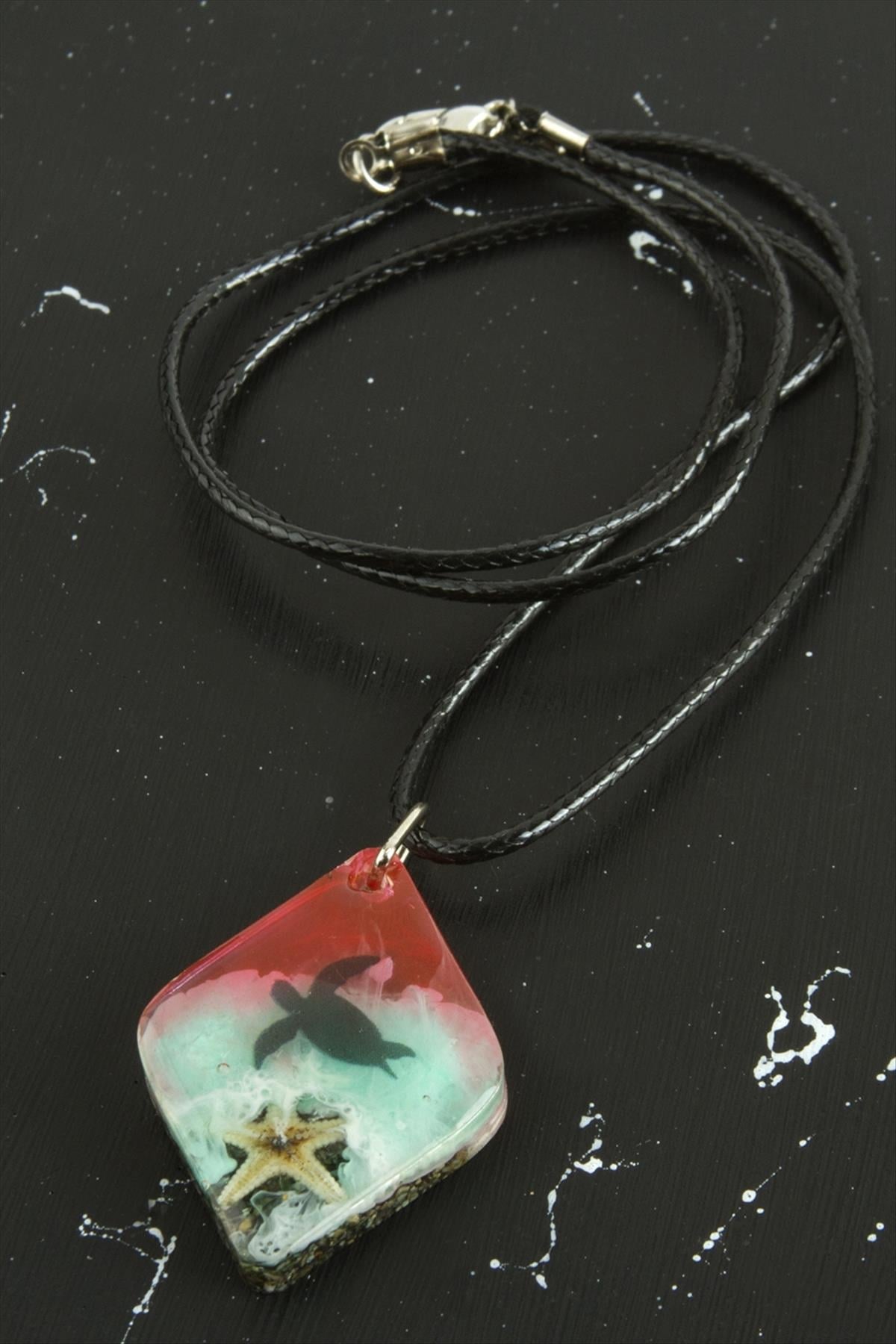 Kaplumbağa Epoksi Kolye