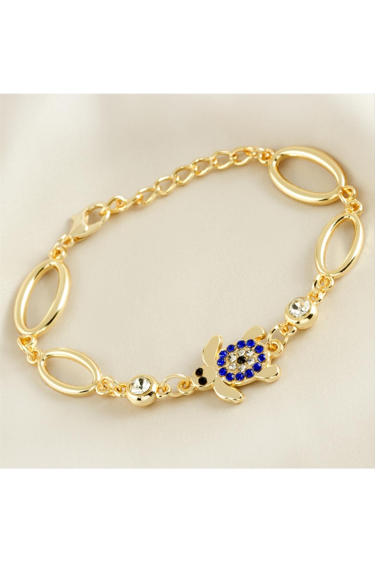 Kaplumbağa Taşlı Trend Bileklik