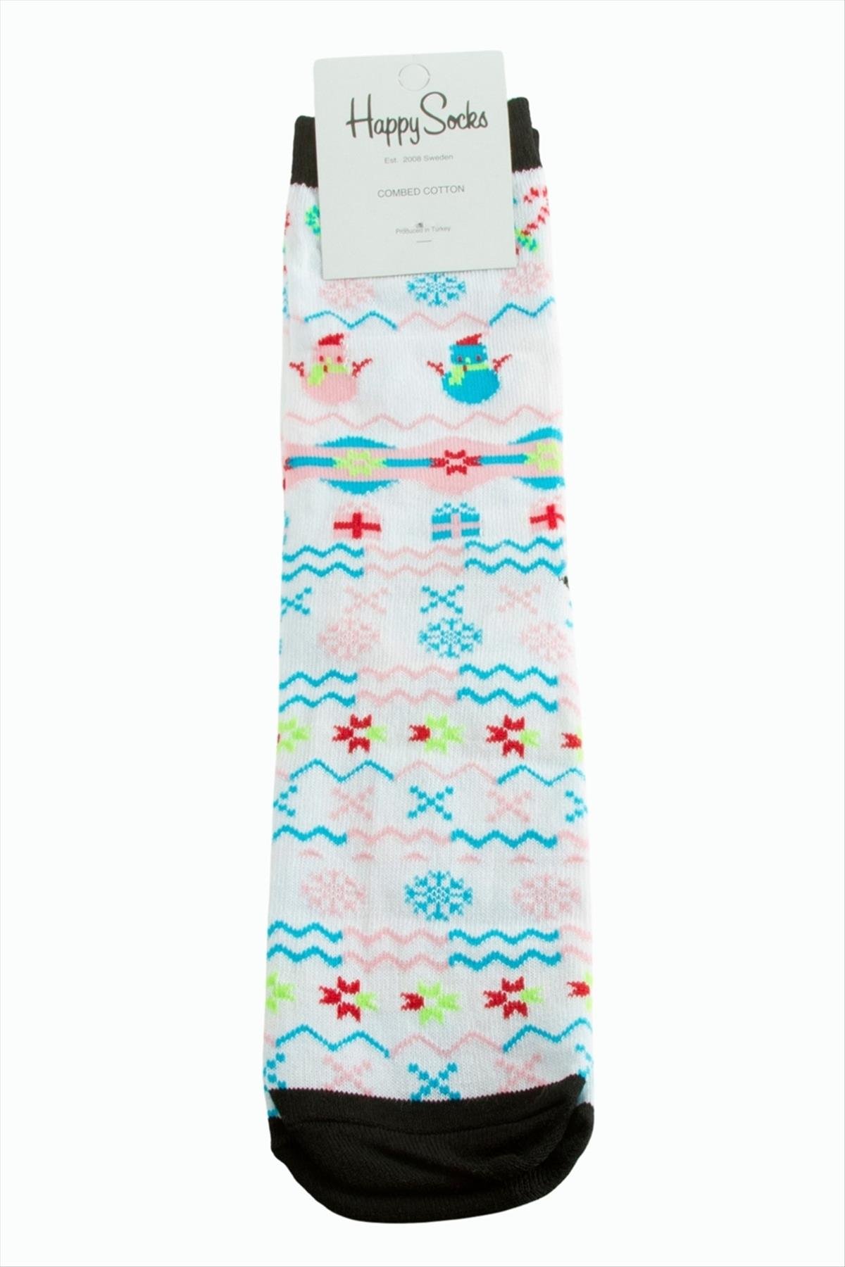 Kardan Adam Yılbaşı Penye Çorap