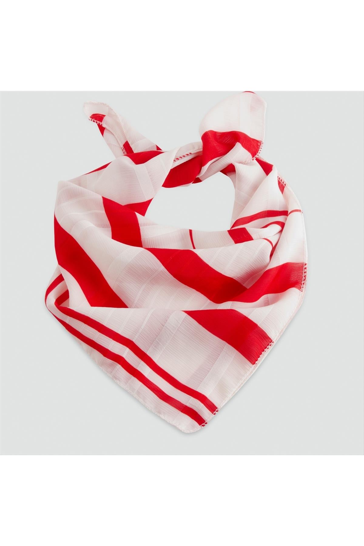 Karışık Desenli Şifon Bandana 45*45