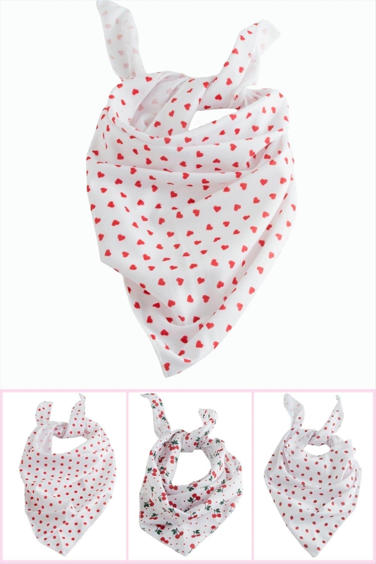 Karışık Desenli Üçgen Bandana 30*60