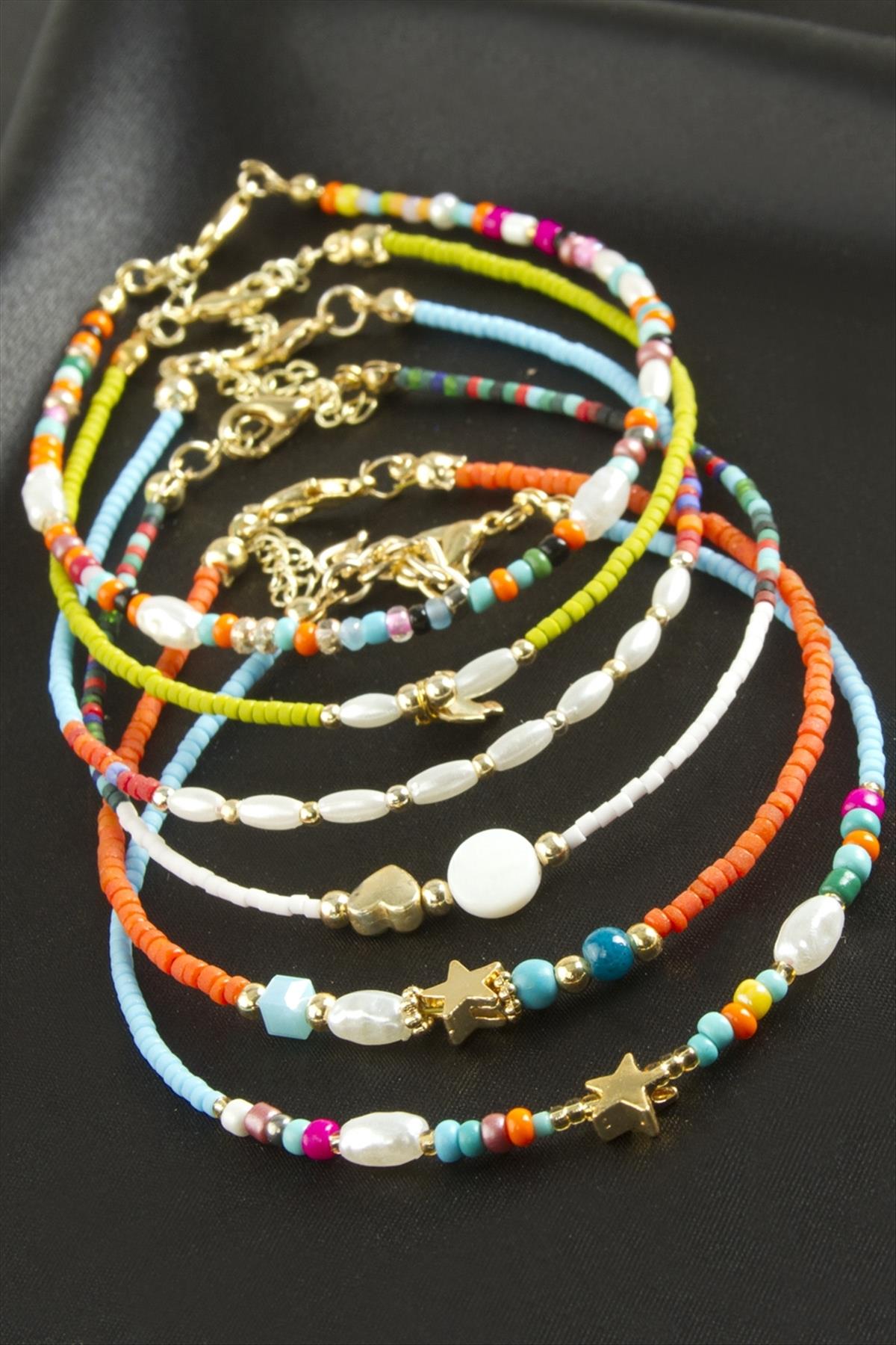 Karışık Miyoki Boncuk Bileklik