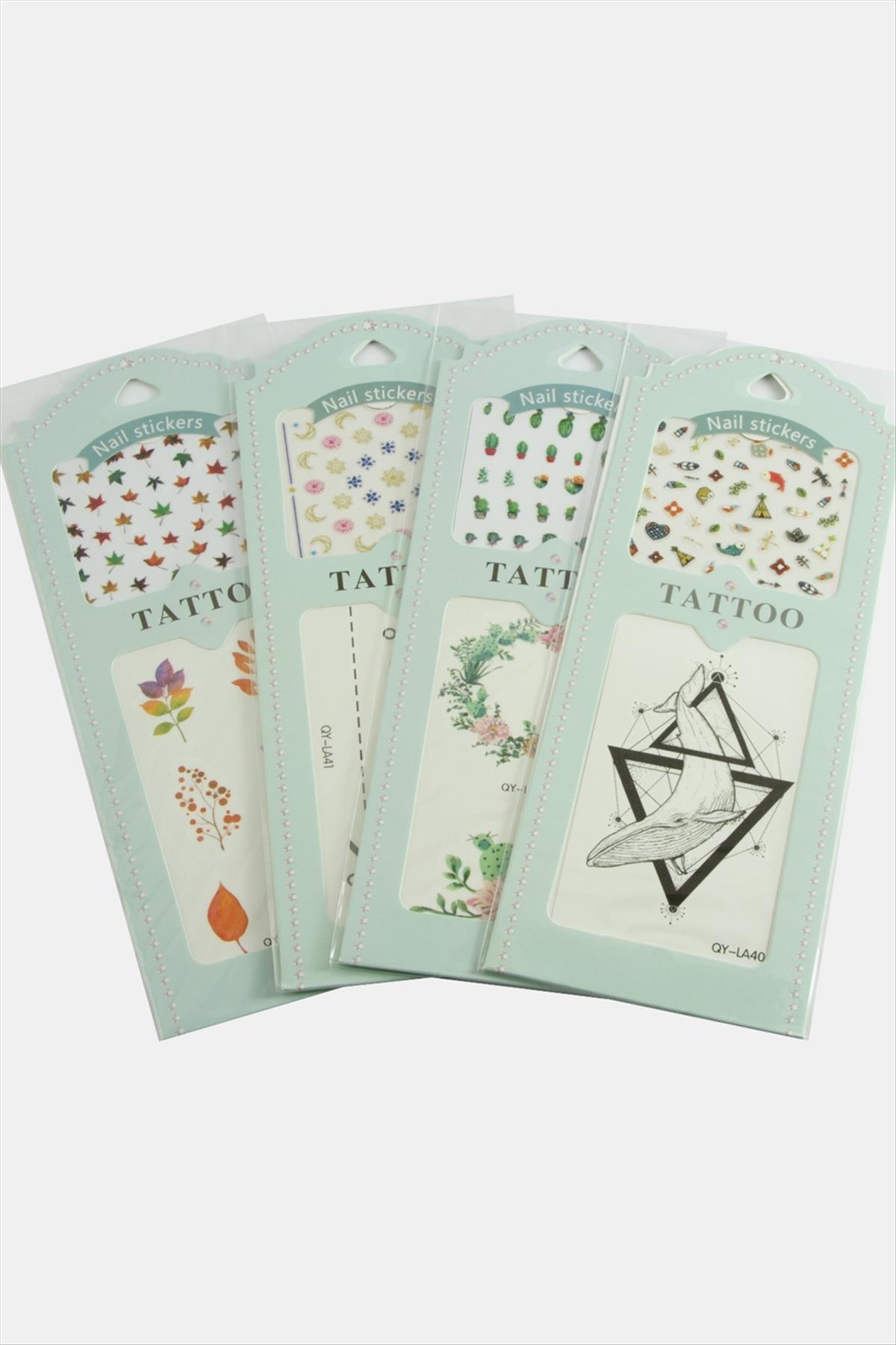 Karışık Tattoo Dövme Sticker 1 Adet