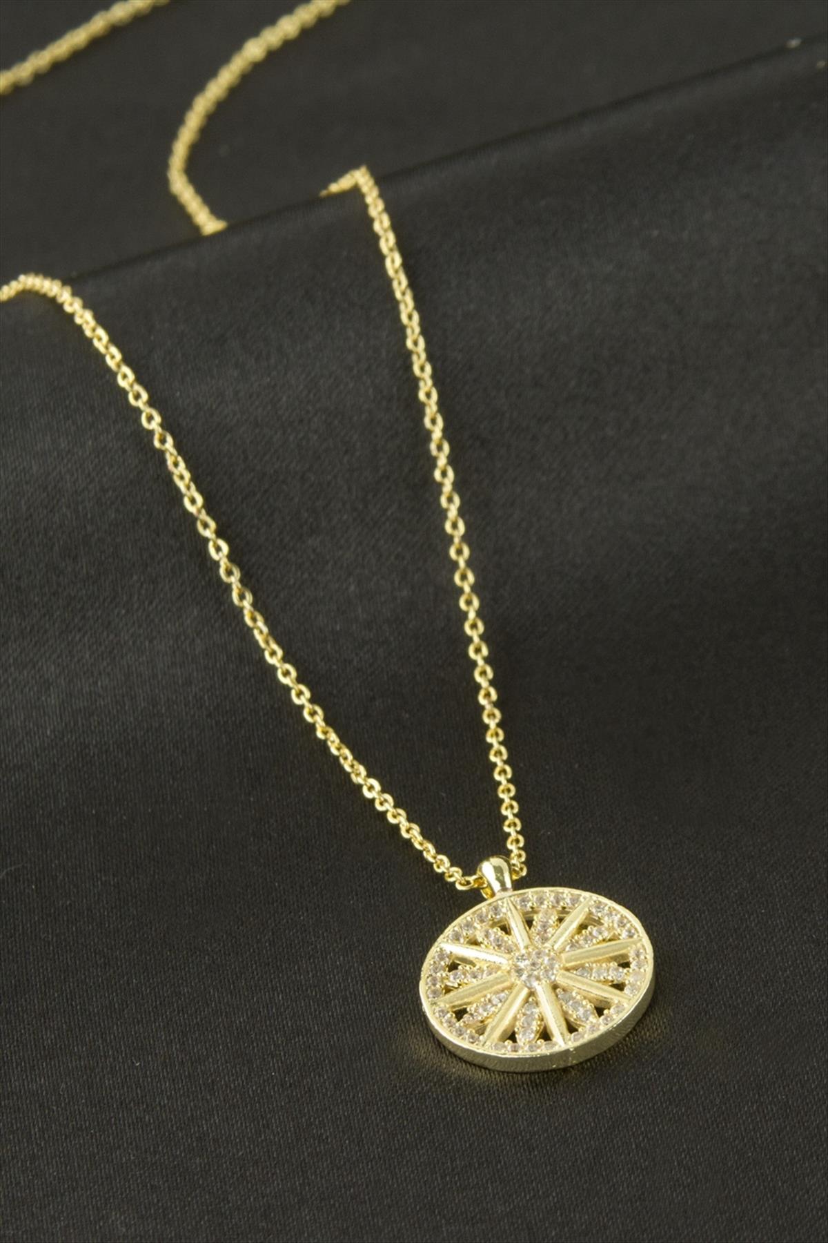 Kartanesi Zirkon Taşlı Kolye