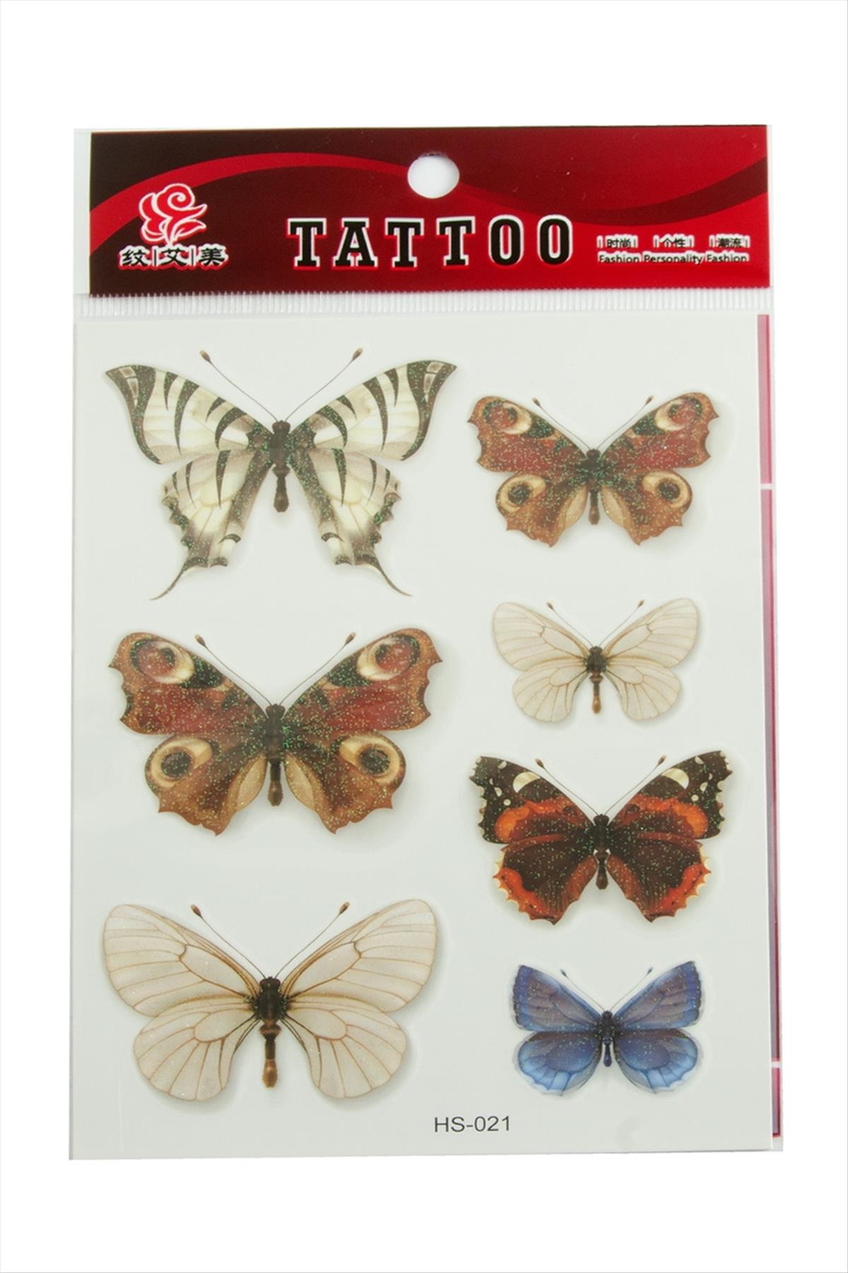 Kelebek Tattoo Dövme Sticker