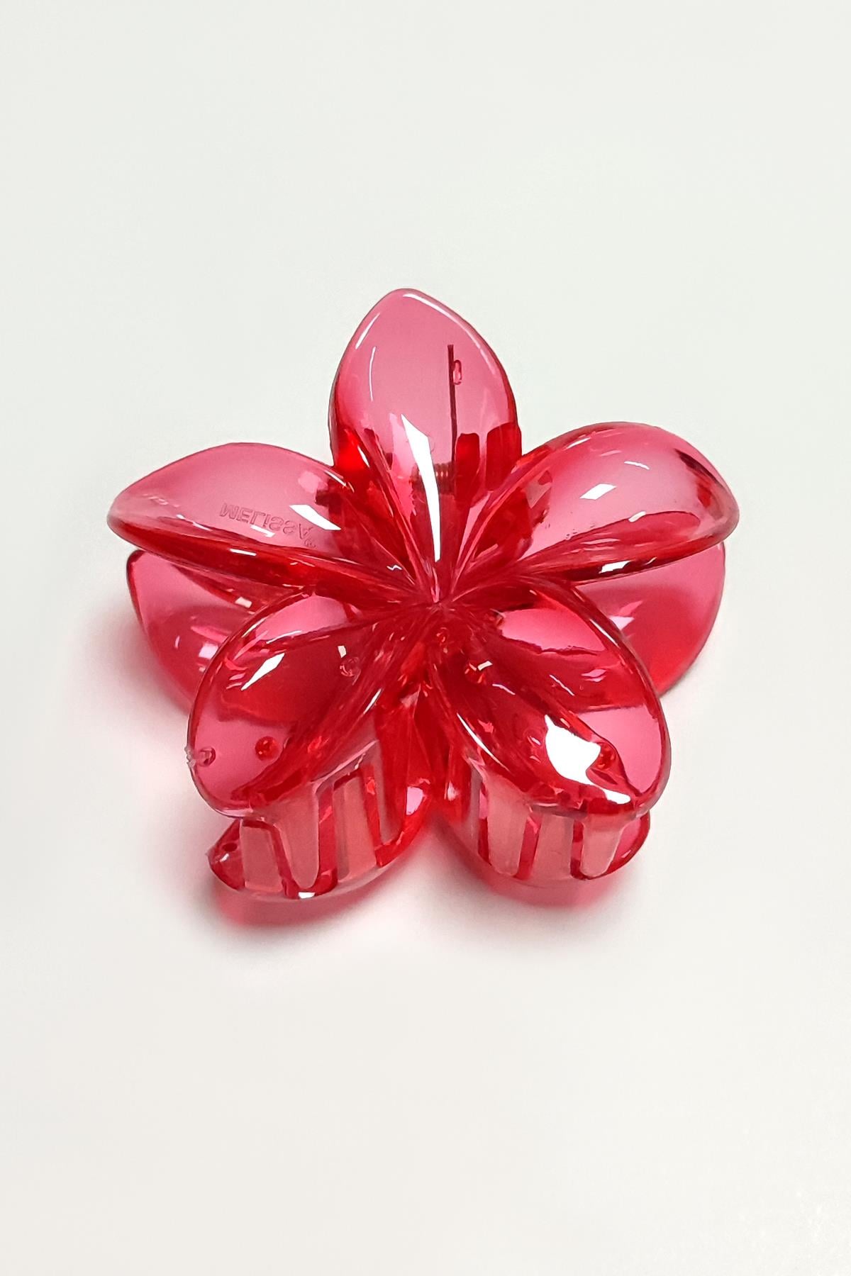 Kırmızı Lotus Toka 8 cm (Kartsız)