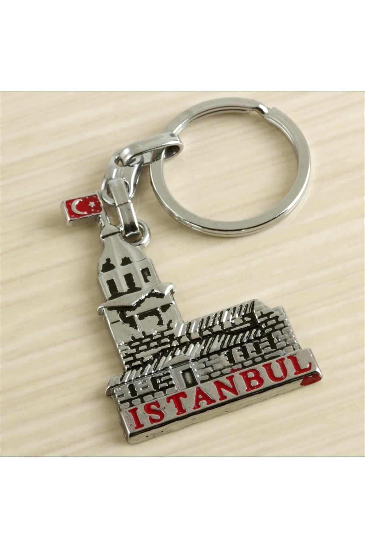 Kız Kulesi İstanbul Yazılı Metal Anahtarlık