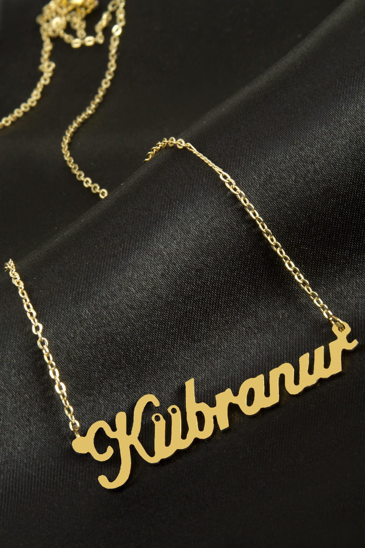 Kübranur İsimli Kolye (Kişiye Özel)