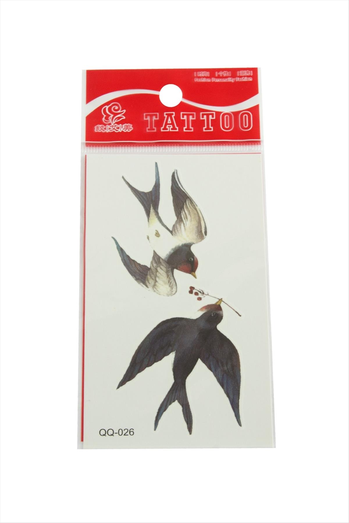 Kuş Tattoo Dövme Sticker