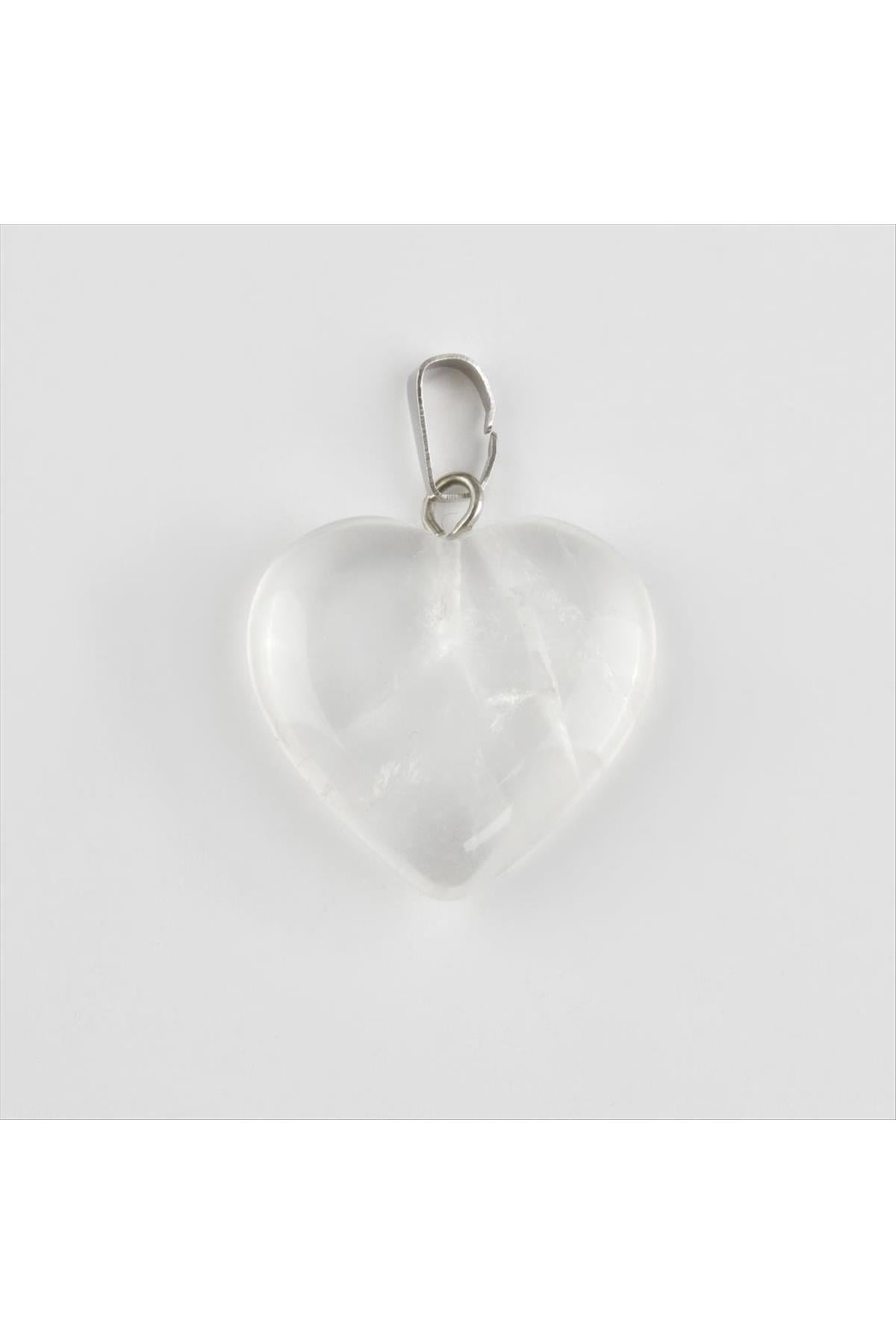 Kuvars Kalpli Doğaltaş Kolye Ucu