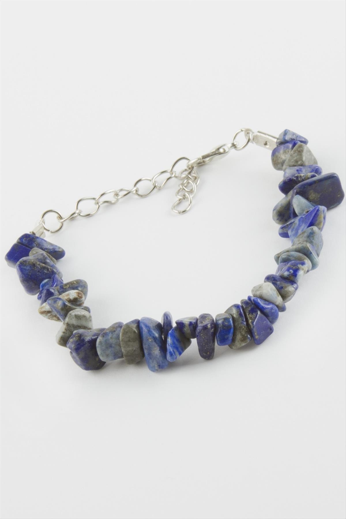 Lapis Kırık Doğaltaşlı Bileklik