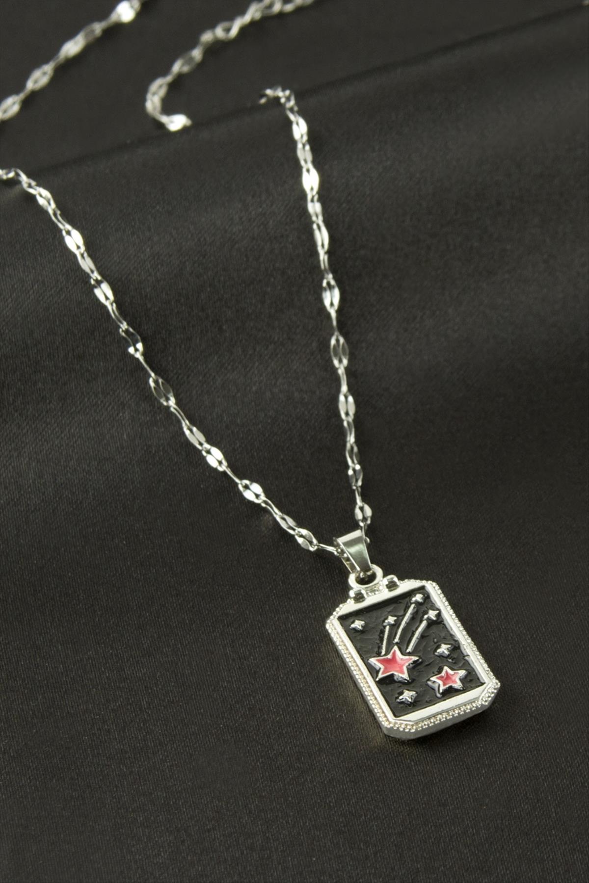 Lüks Çelik Tarot Kolye