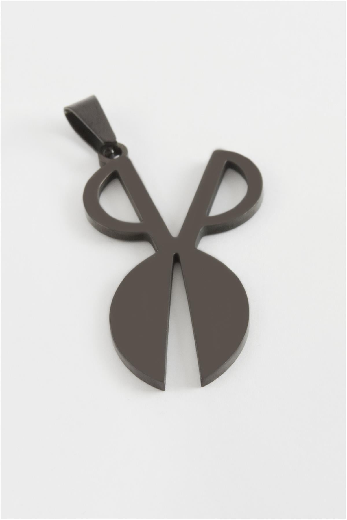 Makas Çelik Kolye Ucu 4 cm