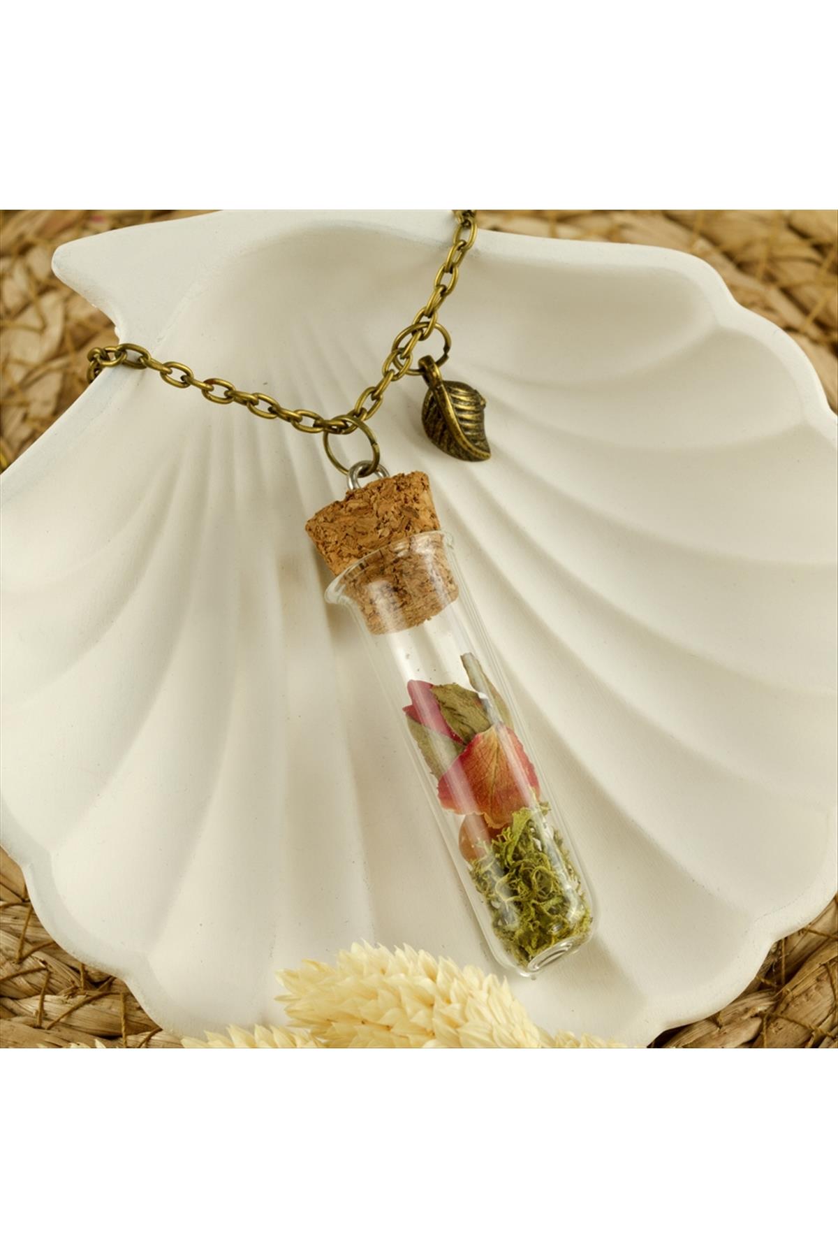 Mantar Tıpalı Canlı Kolye