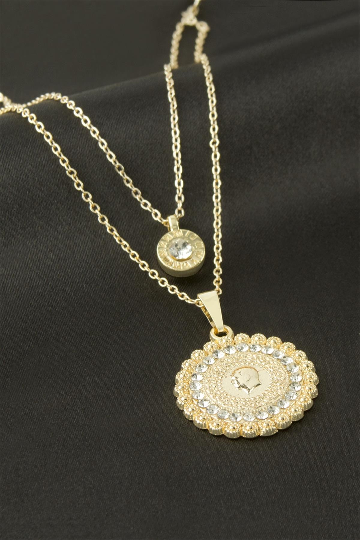 Mustafa Kemal Atatürk İkili Kolye