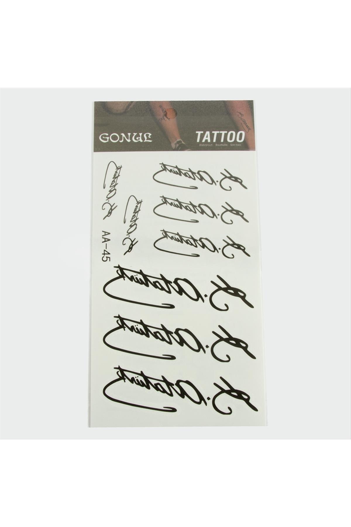 Mustafa Kemal Atatürk Tattoo Dövme Sticker