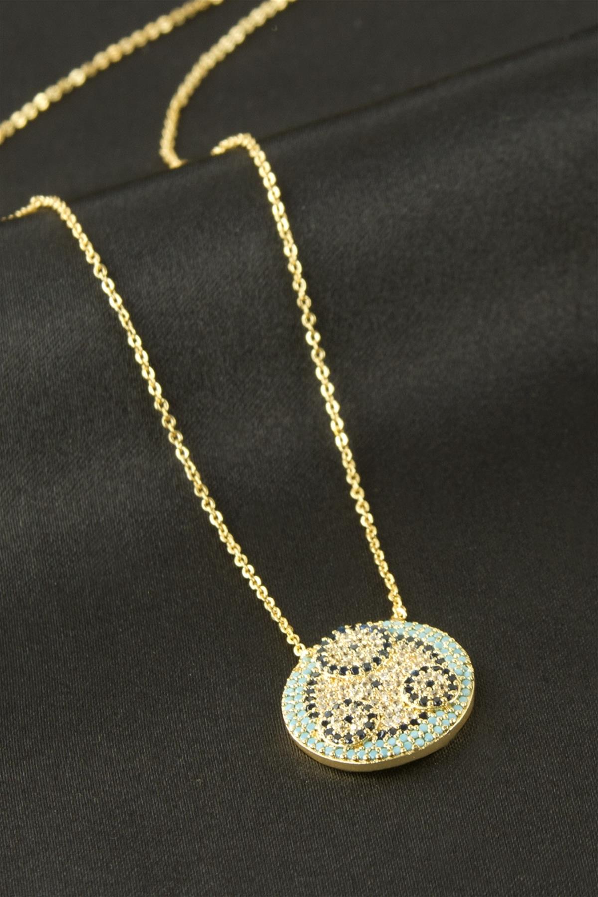 Nazar Zirkon Taşlı Kolye