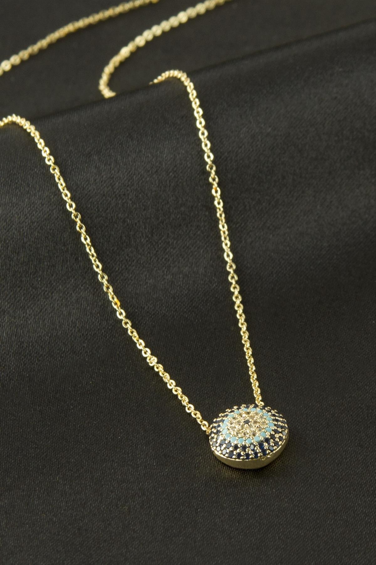 Nazar Zirkon Taşlı Kolye