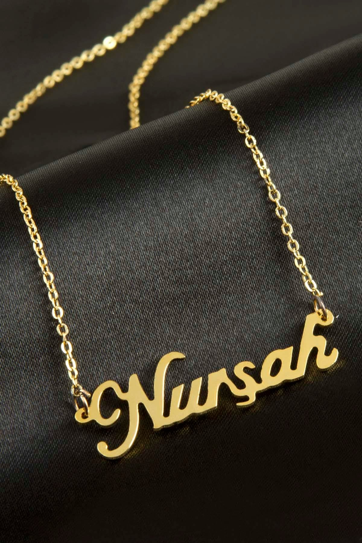 Nurşah İsimli Kolye (Kişiye Özel)