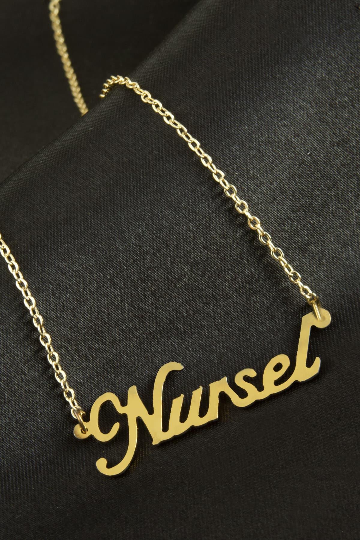 Nursel İsimli Kolye (Kişiye Özel)