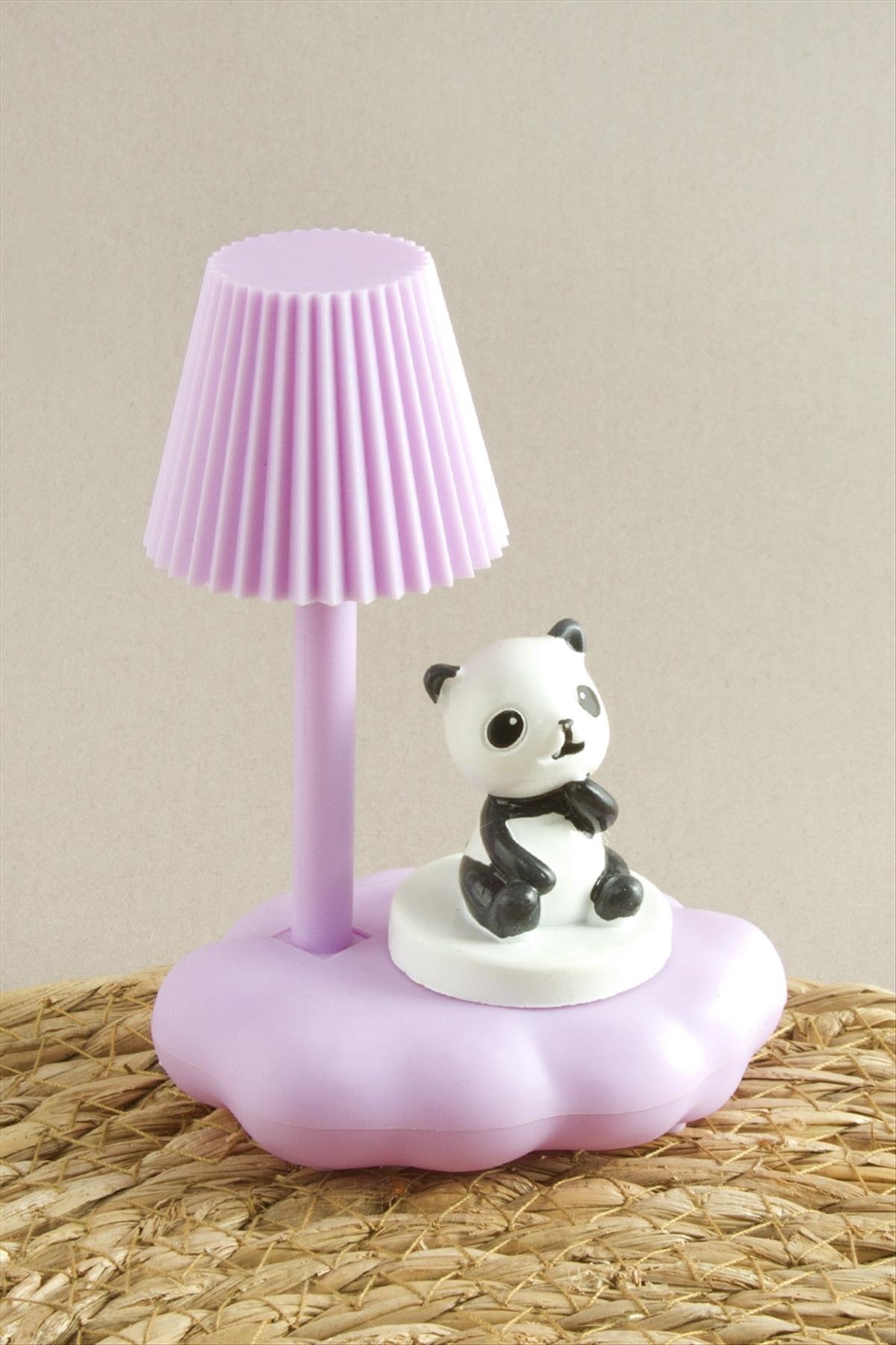 Panda Abajur Işıklı Masa Lambası
