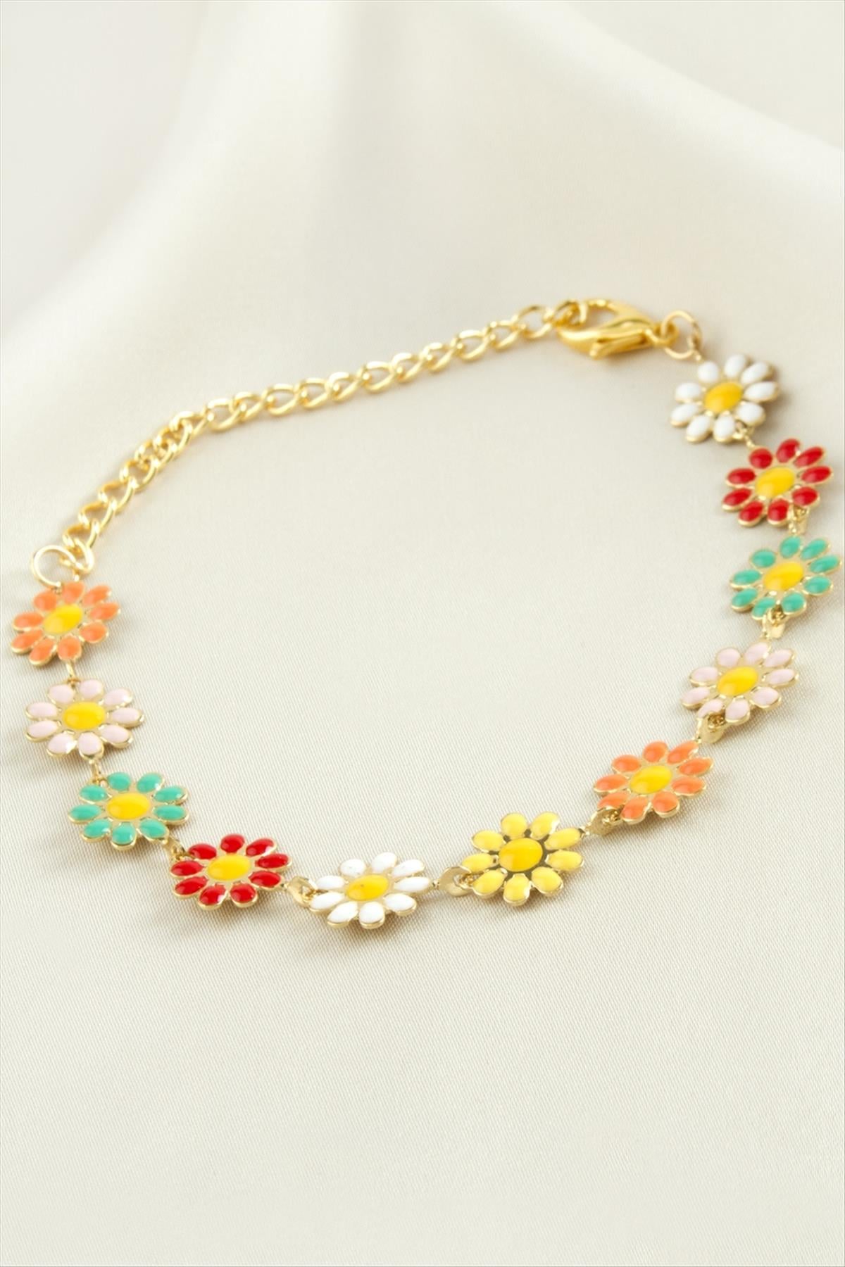 Papatya Mineli Bileklik