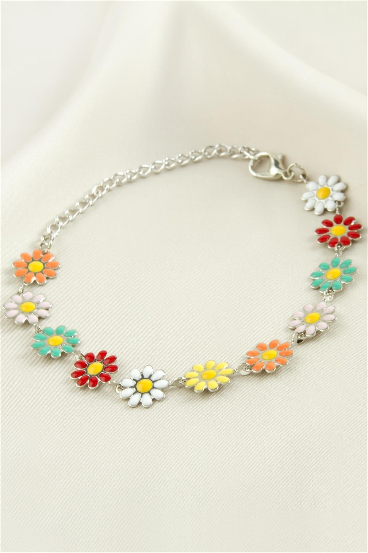 Papatya Mineli Bileklik