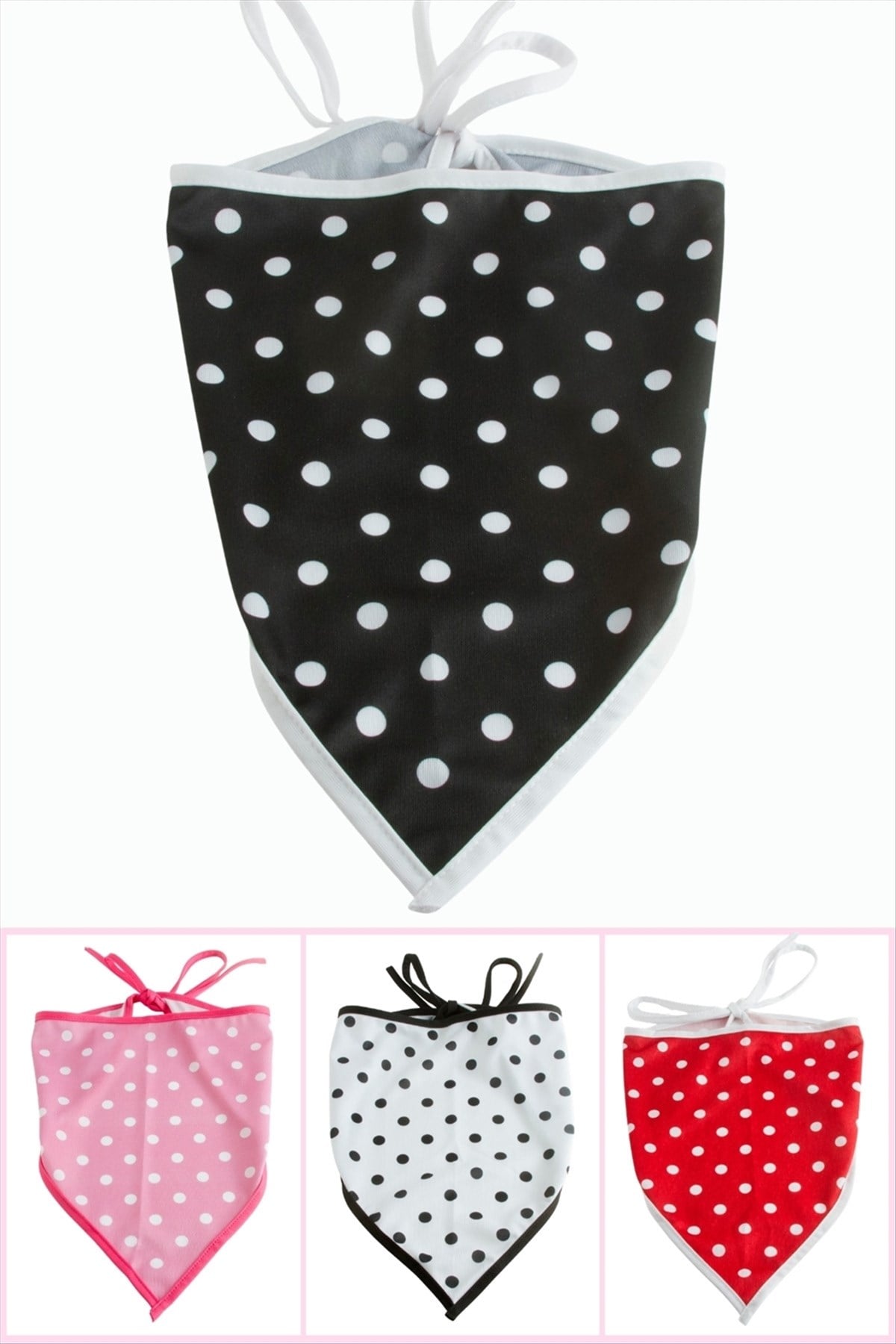 Puantiyeli Desenli Bohem Bandana