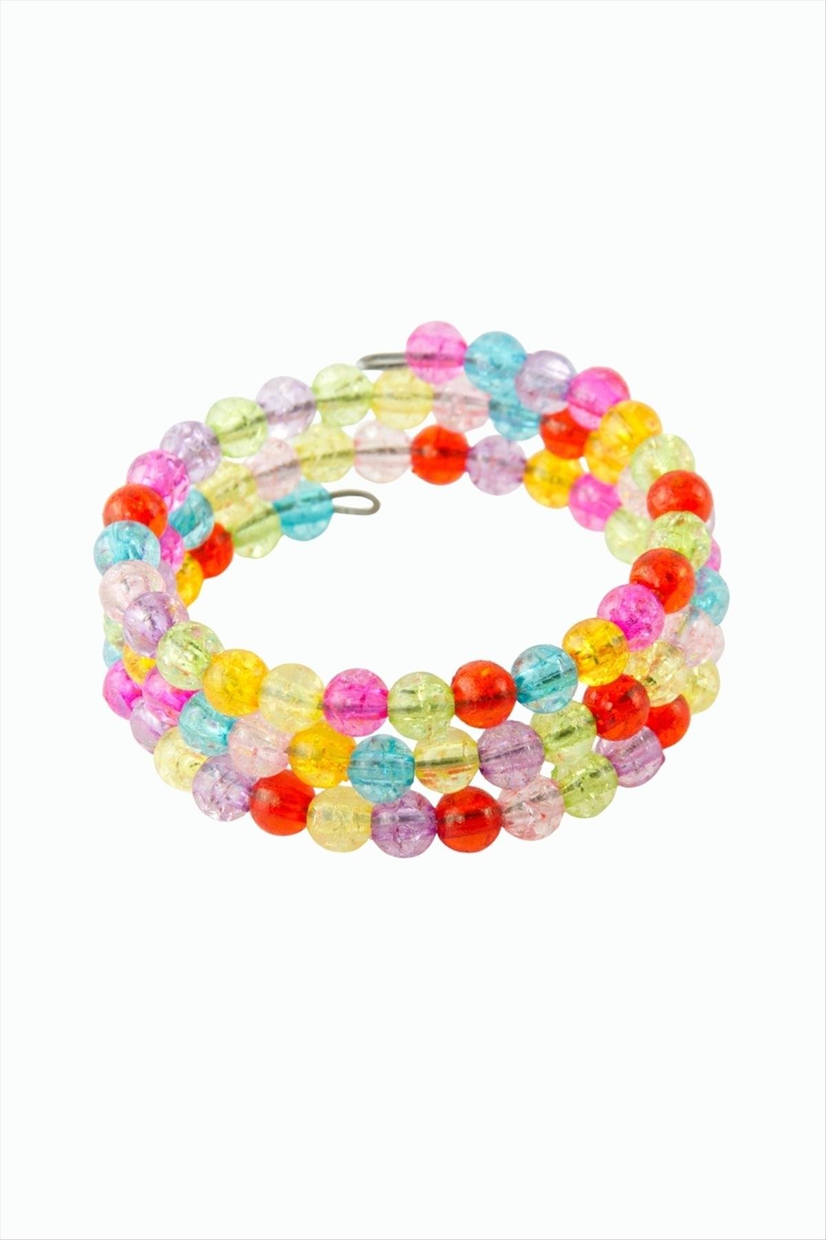 Renkli Helezon Boncuk Çocuk Bileklik
