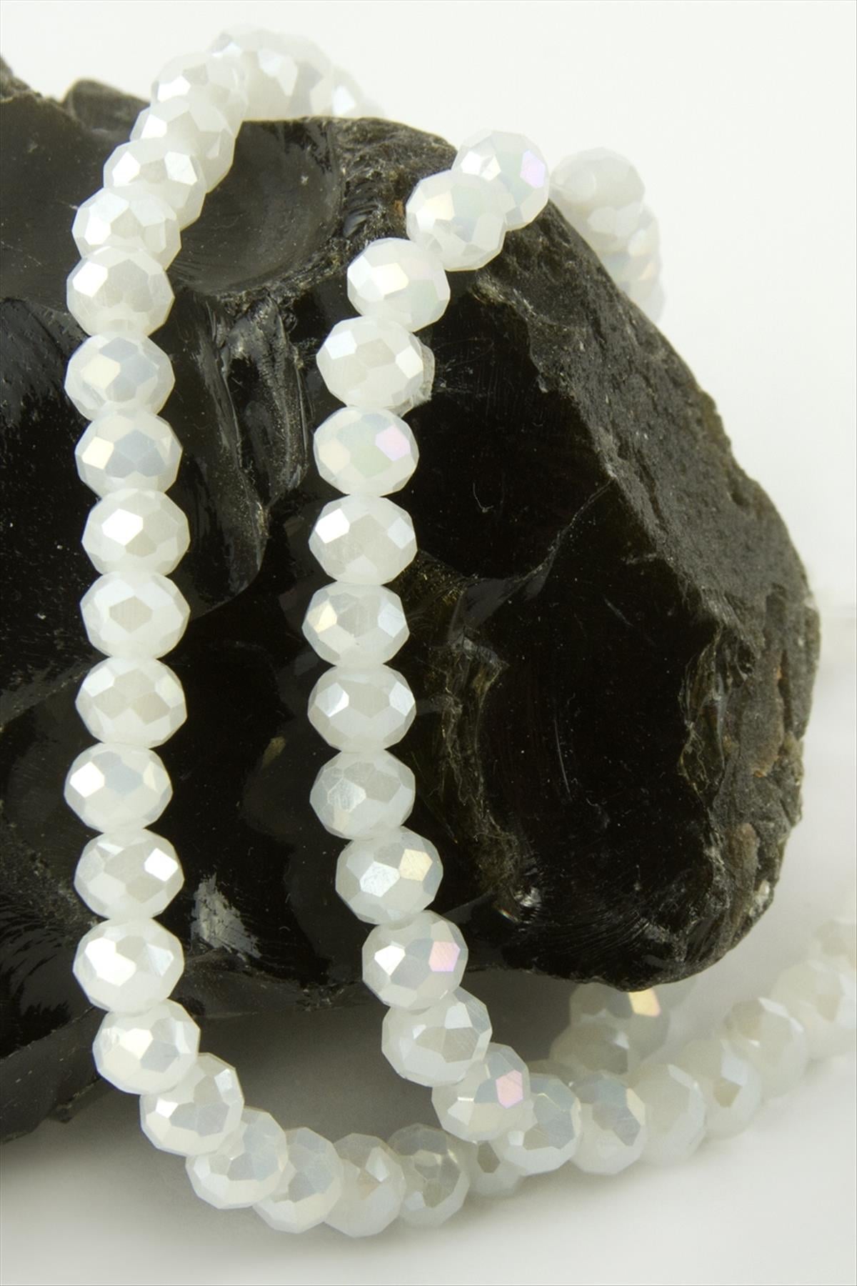 Renkli Kristal Dizi Taş 6 mm