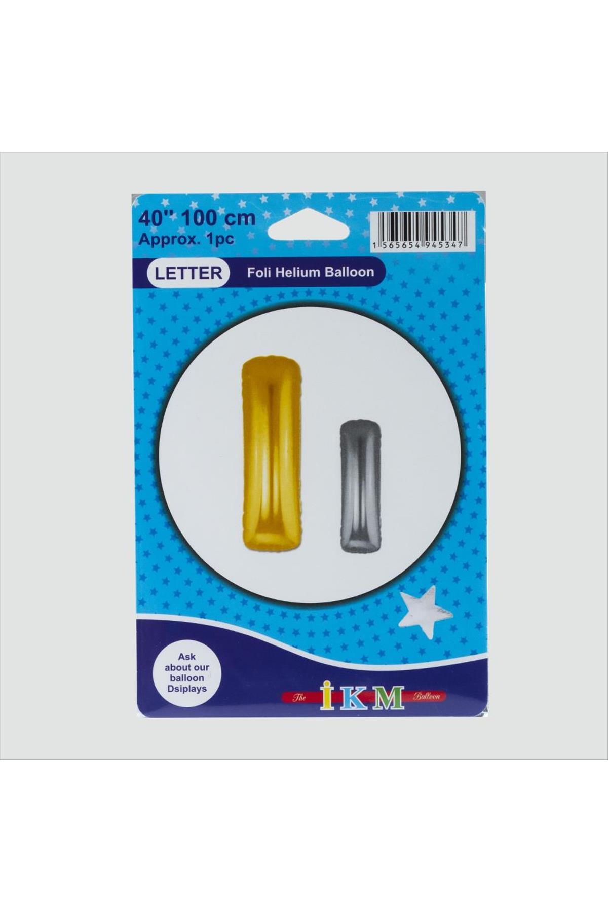 Sarı Renkli 40*100 Harfli Folyo Balon