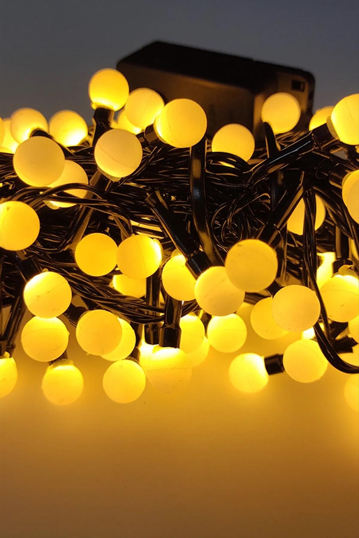 Sarı Renkli Top Led Işığı 5 metre
