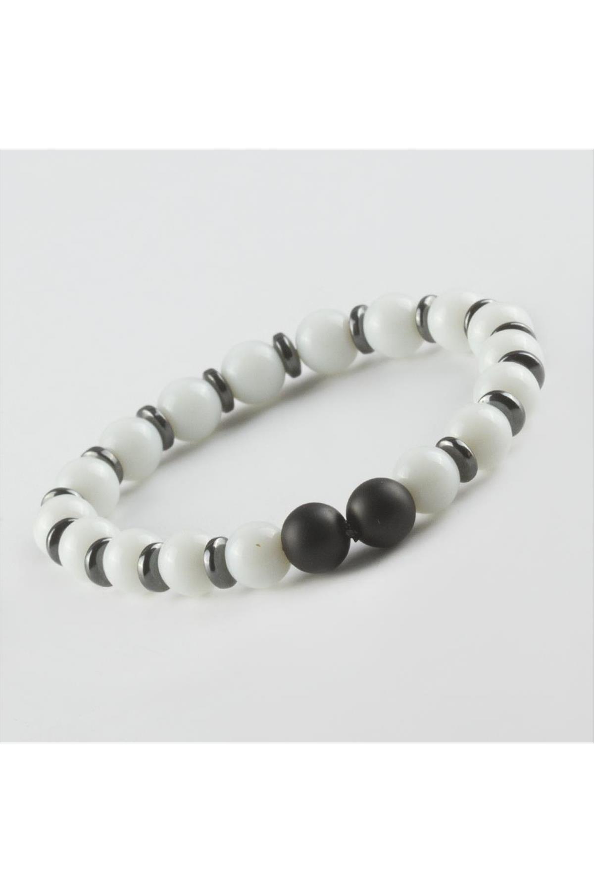 Sedef-Mat Onix Doğaltaş Bileklik