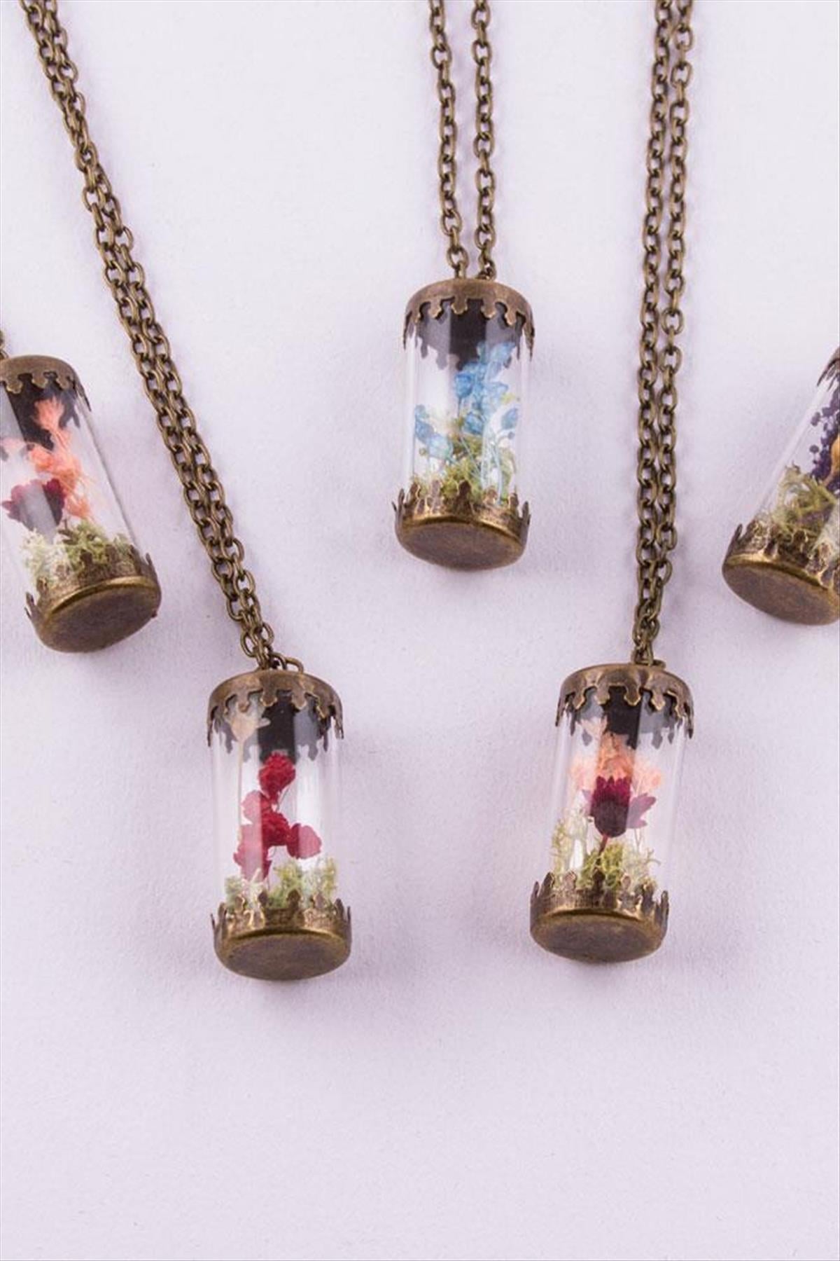 Silindir Canlı Kolye