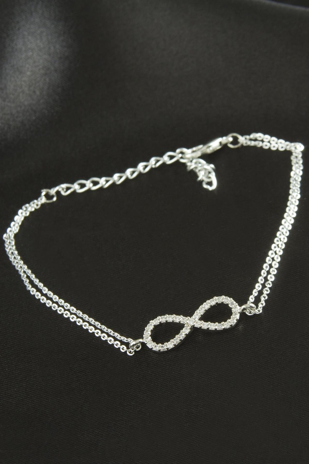 Sonsuzluk Zirkon Taşlı Bileklik