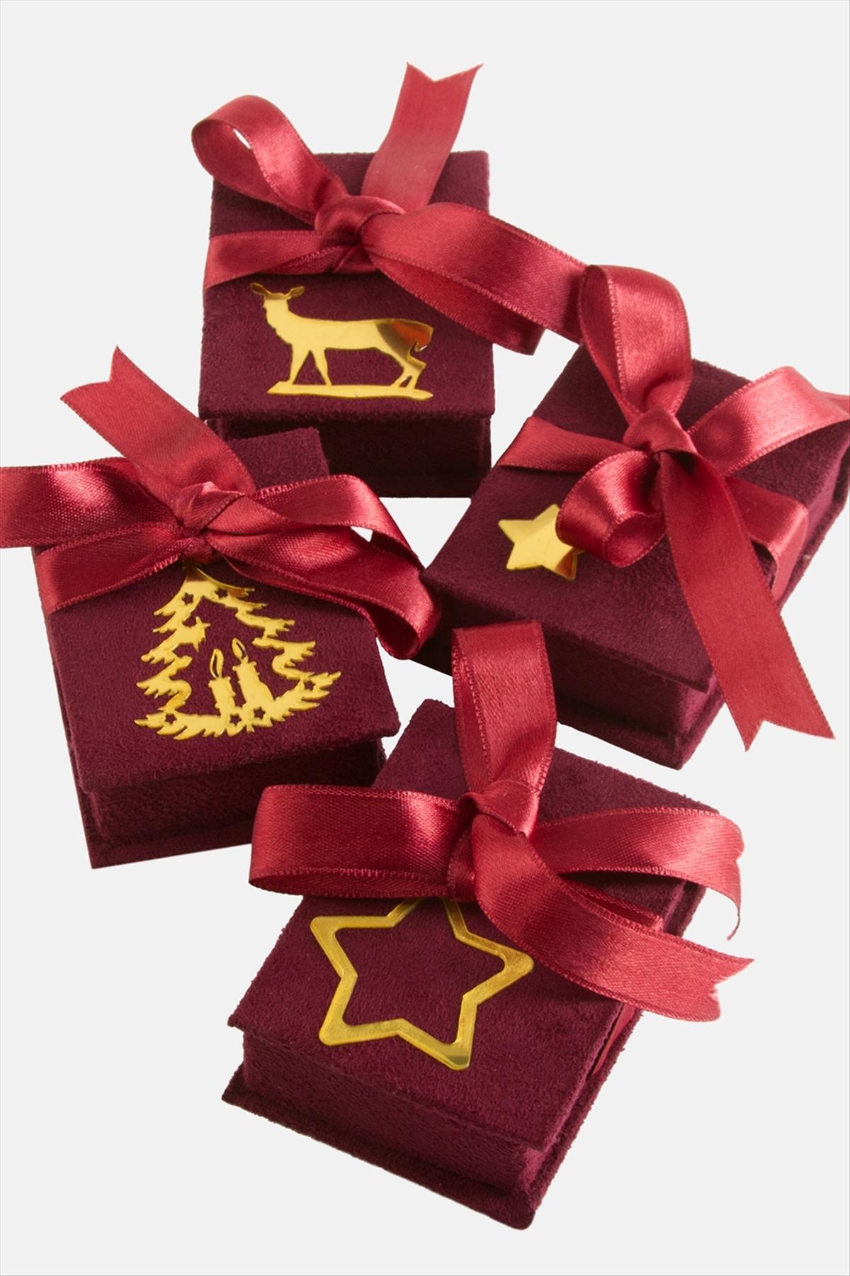 Süet Lüx Set Kolye Kutusu