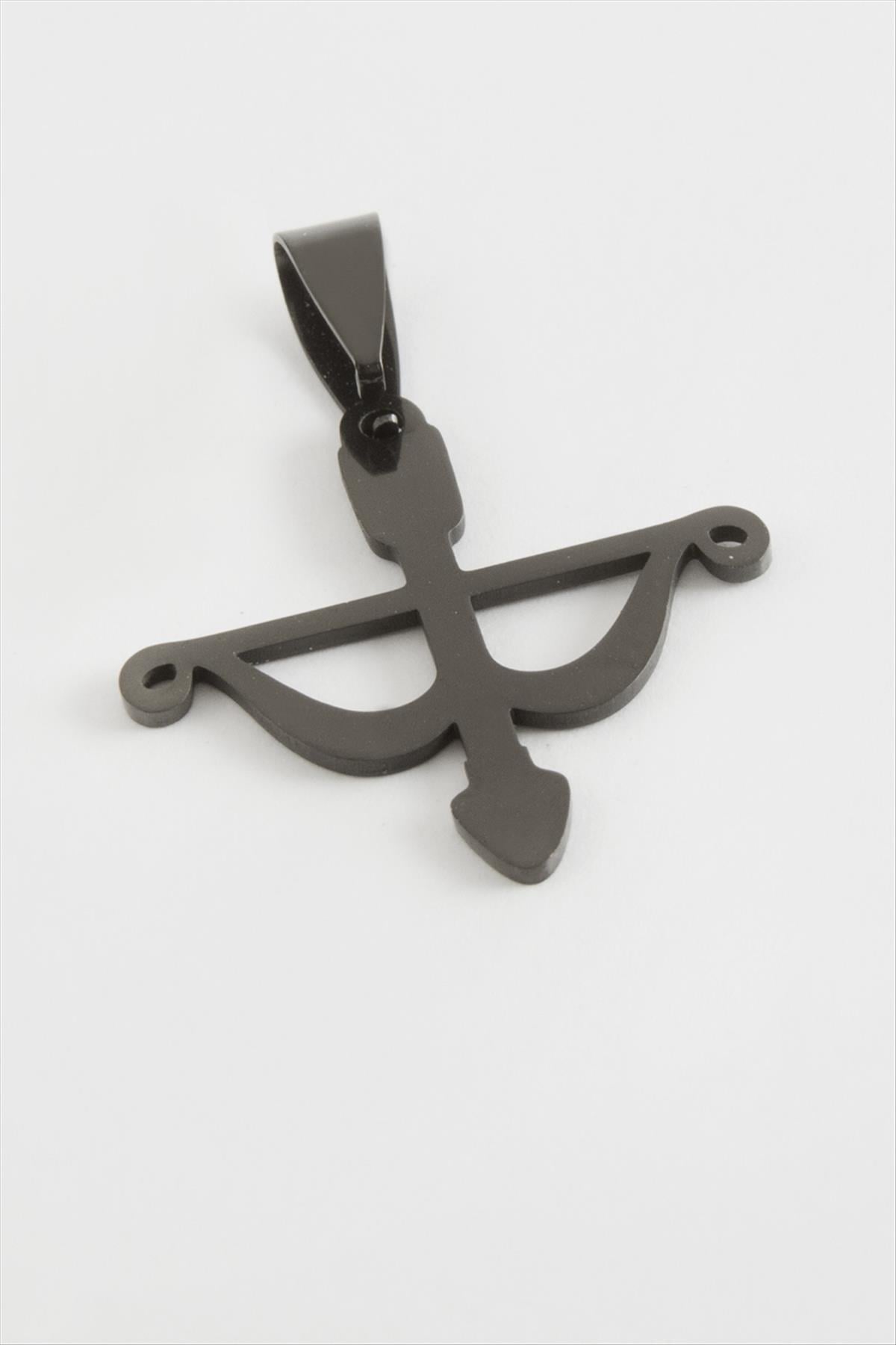 Yay Ok Çelik Kolye Ucu 2,5 cm