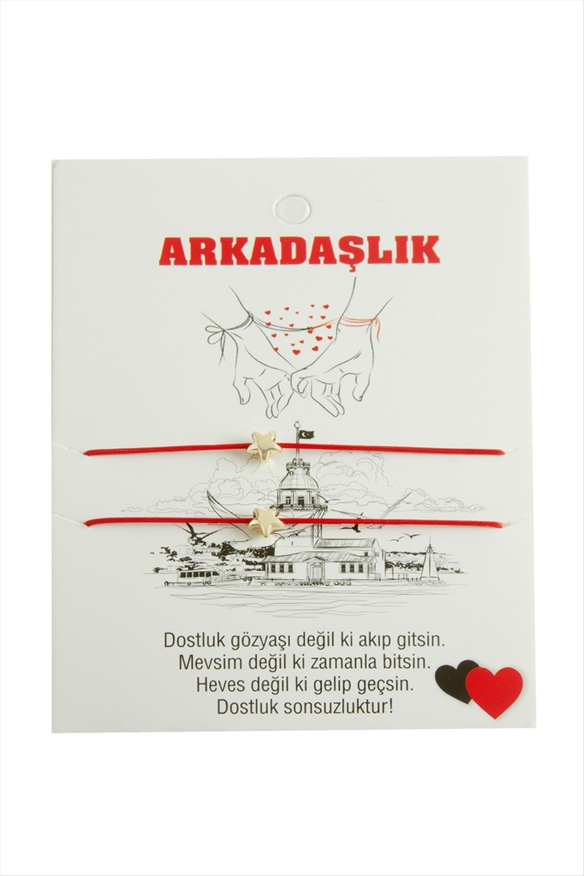 Yıldız Arkadaşlık İp Bileklik 2 Adet