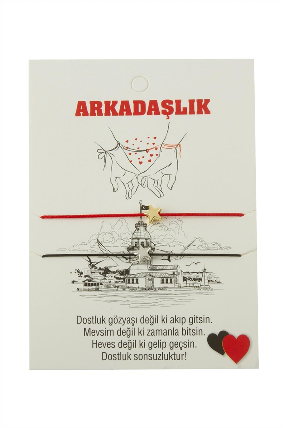 Yıldız Arkadaşlık İp Bileklik 2 Adet