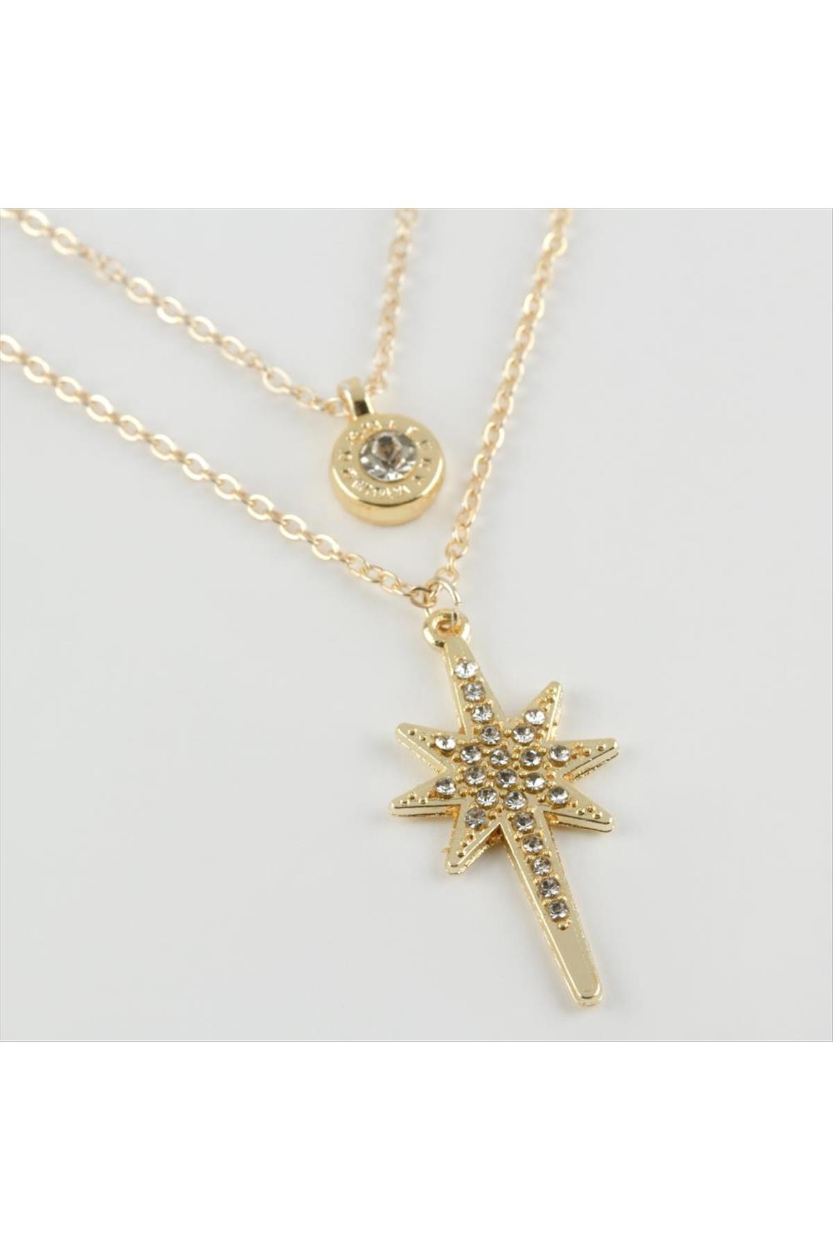 Yıldız Figürlü Yeni Sezon İkili Kolye